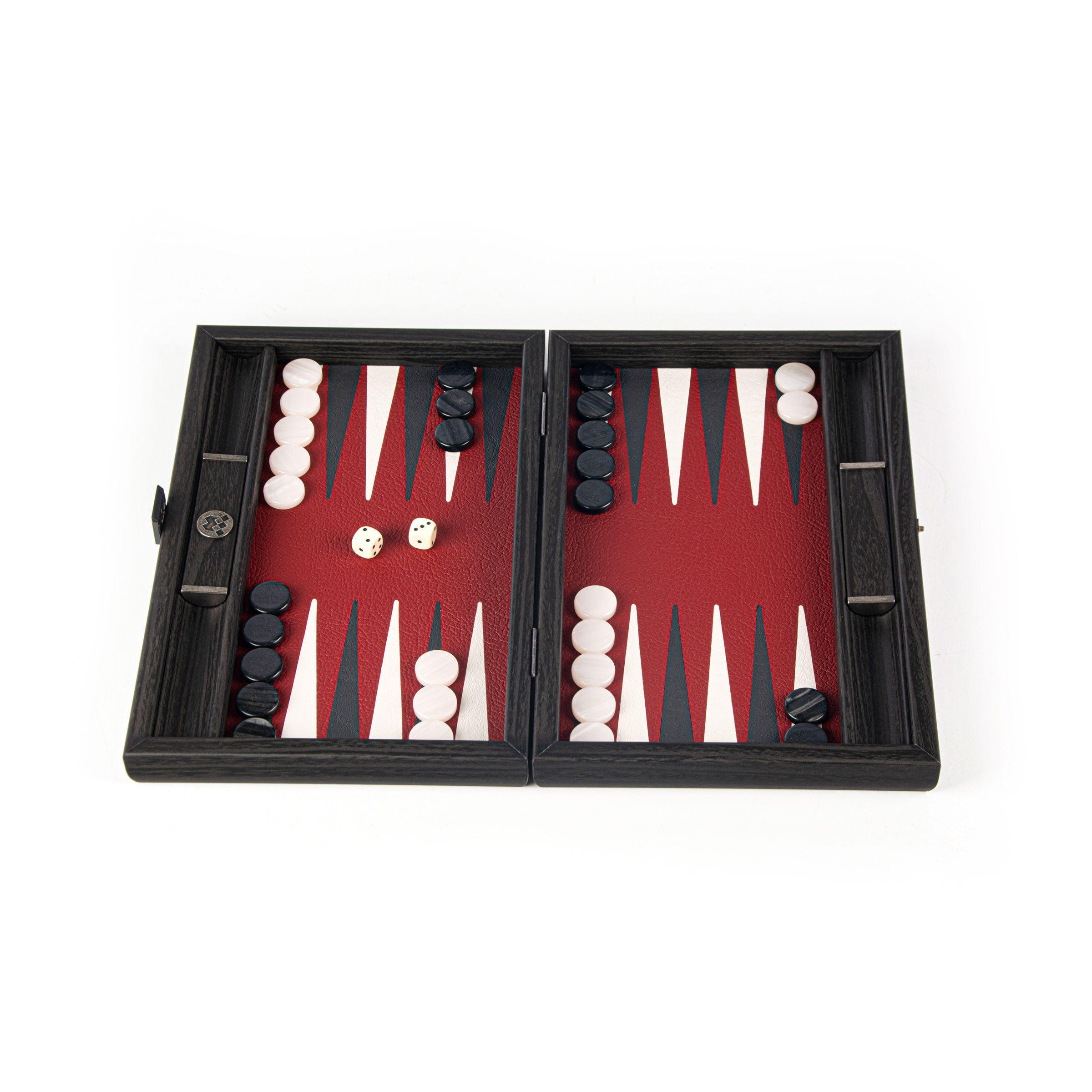 Manopoulos Ensemble de backgammon de luxe en noyer et chêne rouge, damier nacré – Ensemble haut de gamme fait main en Grèce par des experts Manopoulos Ensemble de backgammon de luxe en noyer et chêne rouge, damier nacré – Ensemble haut de gamme fait main en Grèce par des experts