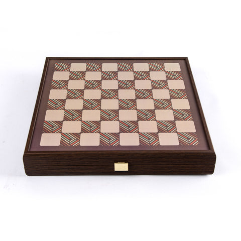 VINTAGE STYLE - 4 in 1 Combo Game - Chess/Backgammon/Ludo/Snakes