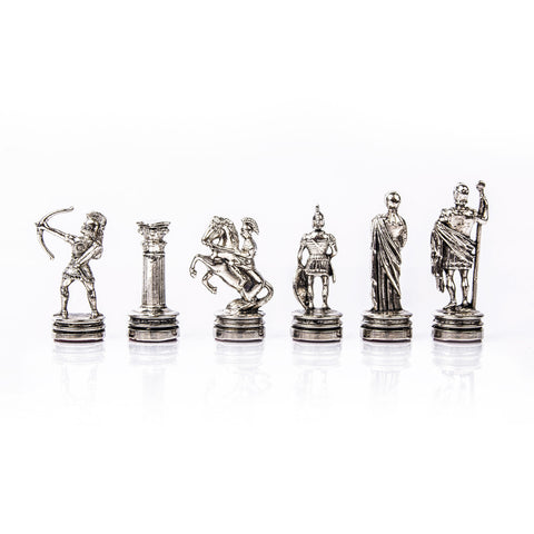 ARCHERS Chessmen (Small) - Gold/Silver