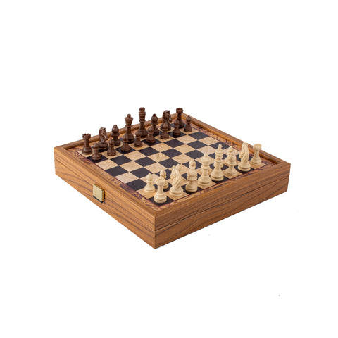 TRADITIONAL STYLE - 2 in 1 Combo Game - Chess/Backgammon