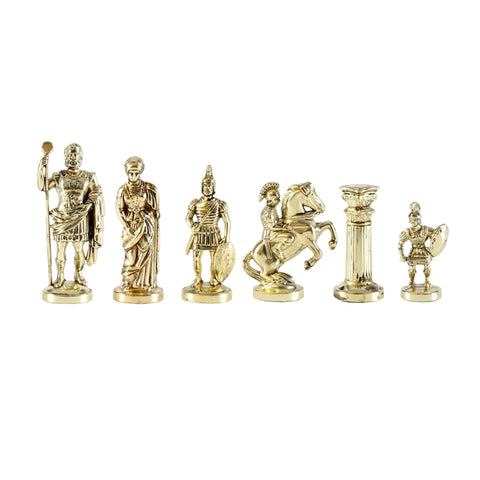 GREEK ROMAN PERIOD Chessmen (Large) - Gold/Brown