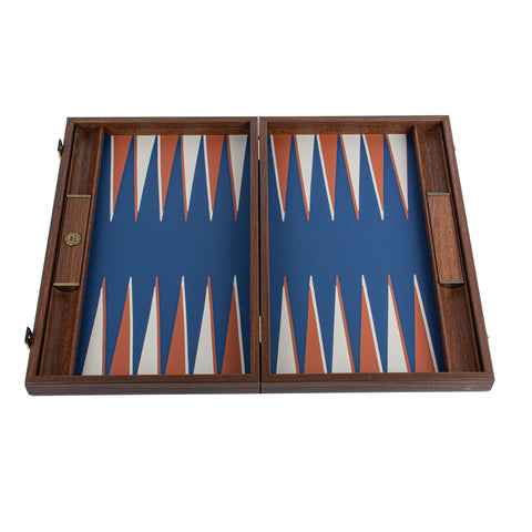 ROYAL BLUE & TERRACOTTA Backgammon