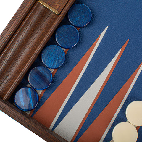 ROYAL BLUE & TERRACOTTA Backgammon