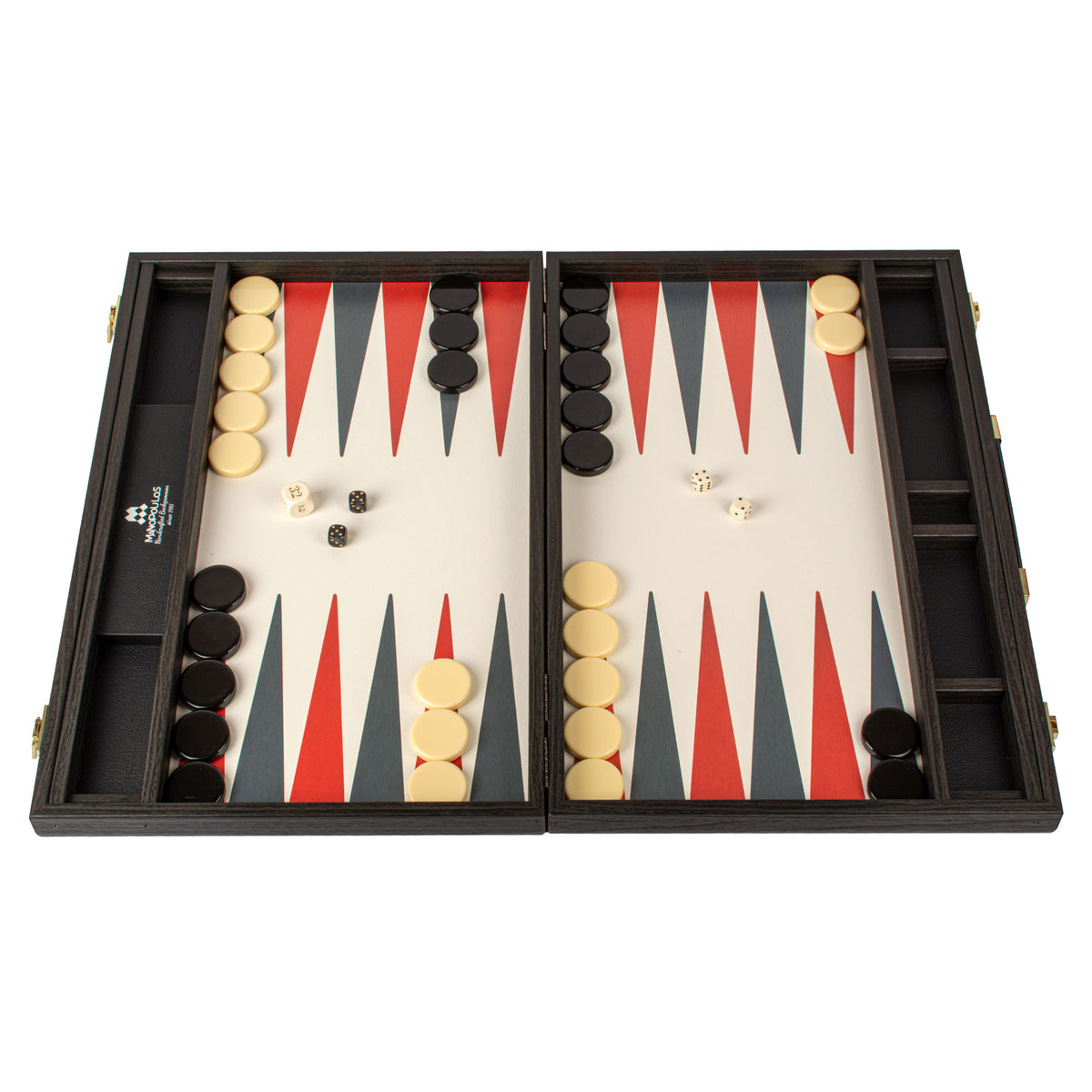 Luxury Handcrafted Wooden Backgammon Set - Grand Prix Red – MANOPOULOS ...