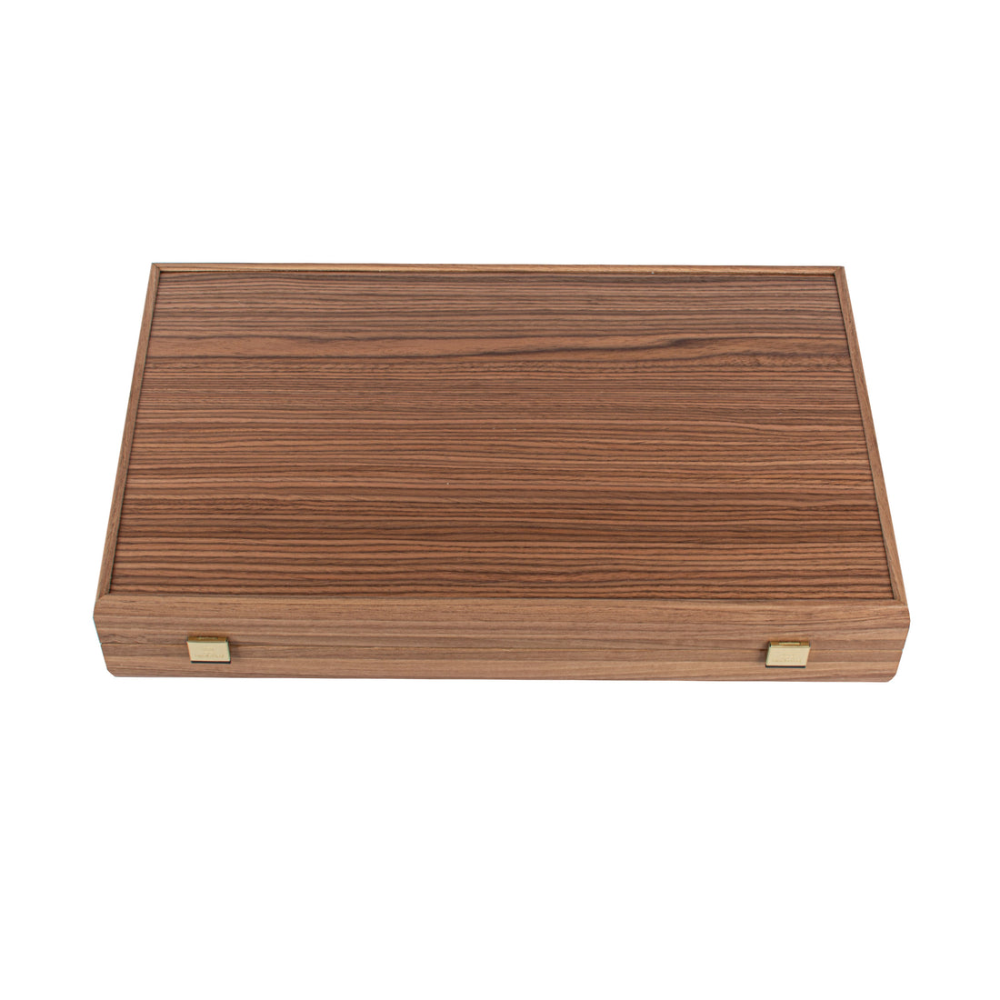 Handcrafted Oak/blue & American Walnut Backgammon Set with Side Racks - Elegant Marquetry Design - Premium Backgammon from MANOPOULOS Chess & Backgammon - Just €190! Shop now at MANOPOULOS Chess & Backgammon