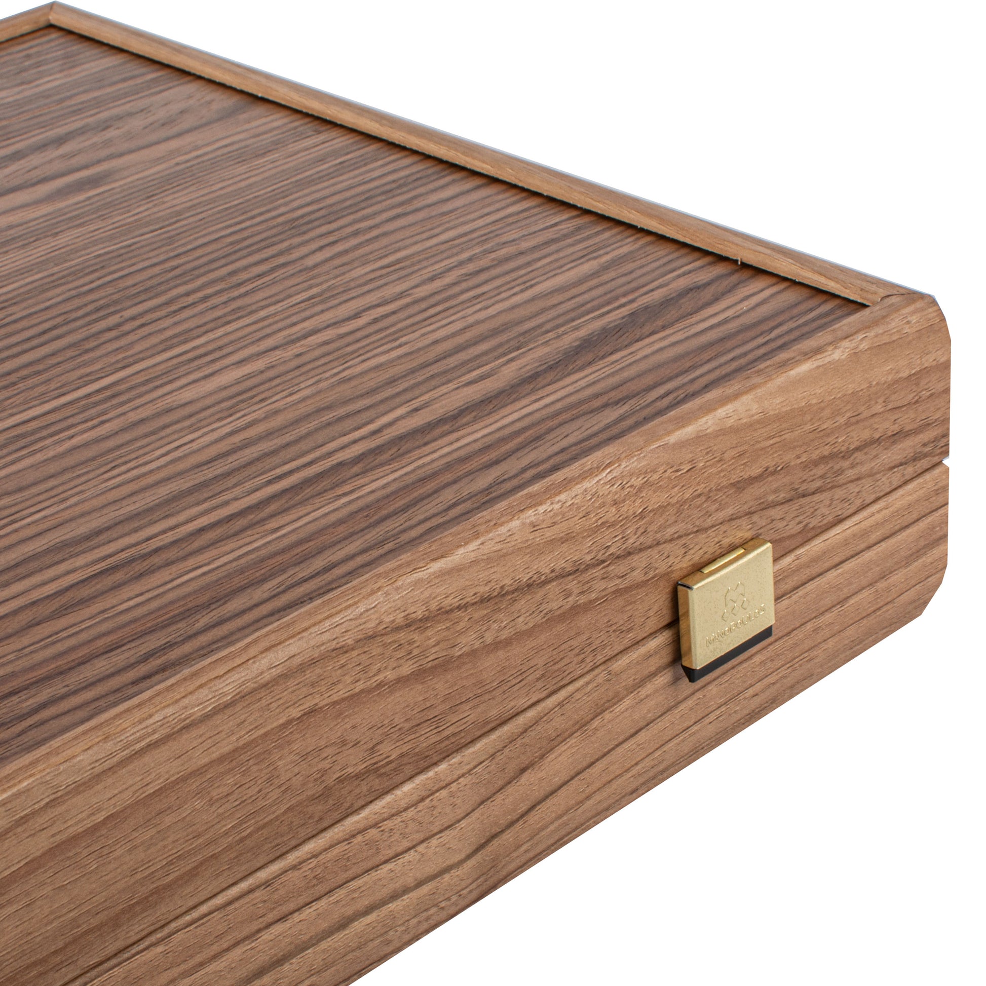 Handcrafted Oak & American Walnut Backgammon Set with Side Racks - Elegant Marquetry Design - Premium Backgammon from MANOPOULOS Chess & Backgammon - Just €190! Shop now at MANOPOULOS Chess & Backgammon
