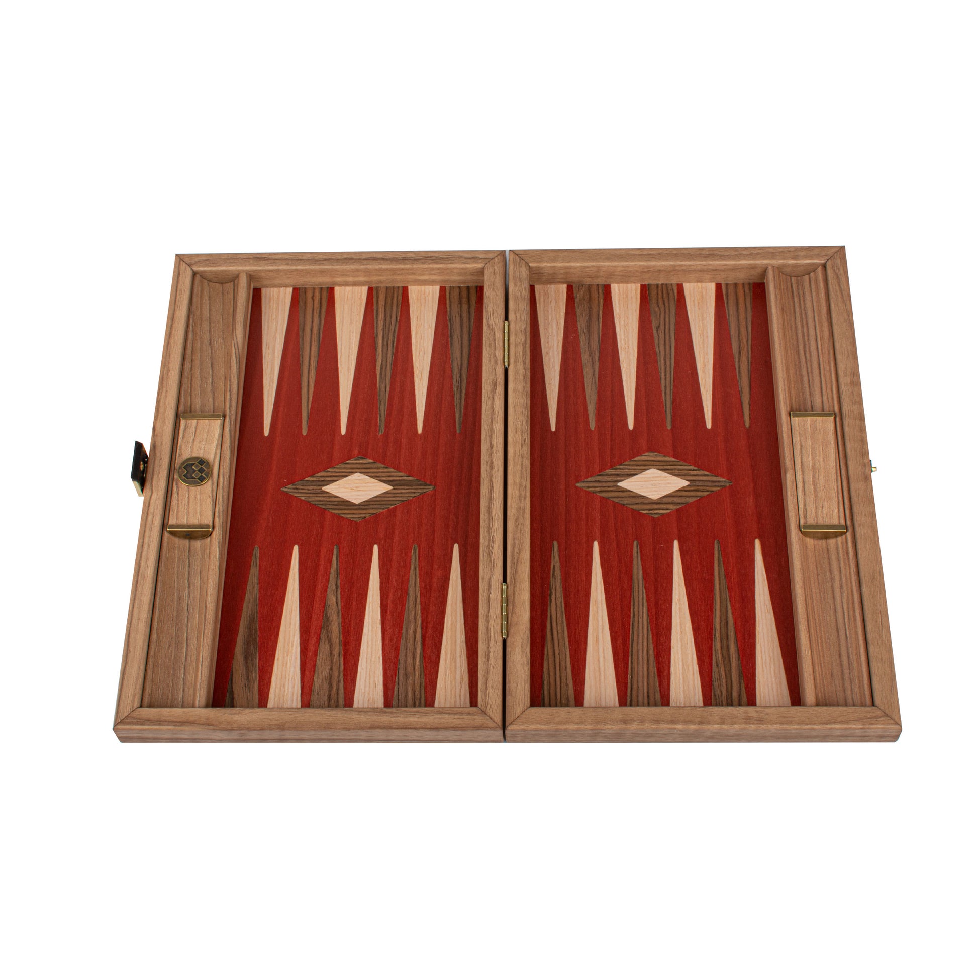 Premium Handcrafted Walnut with Red Oak Backgammon Set - Premium Backgammon from MANOPOULOS Chess & Backgammon - Just €117! Shop now at MANOPOULOS Chess & Backgammon