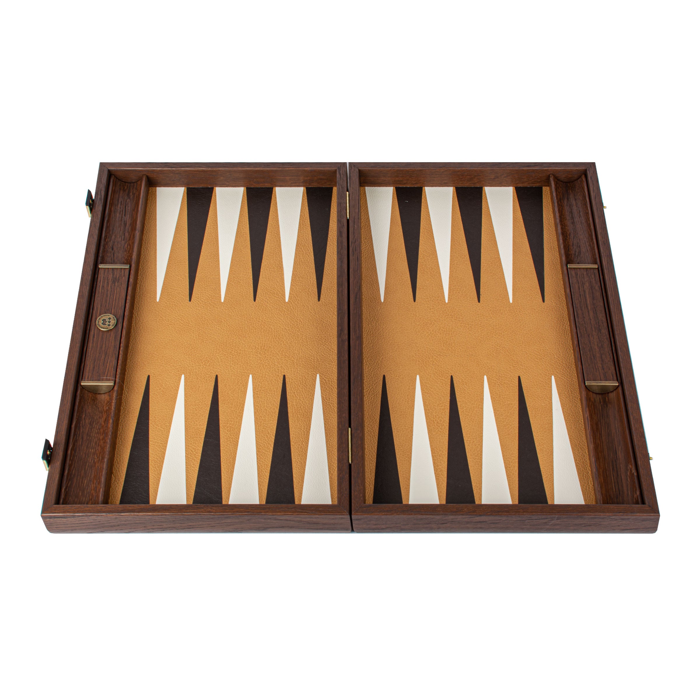 Premium Handcrafted Ostrich Tote in Brown Leather Backgammon Set