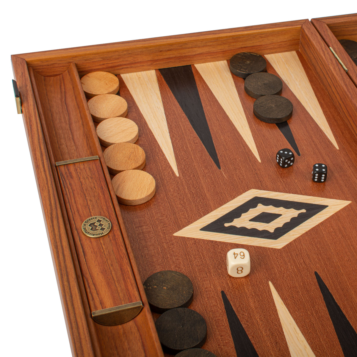 Manopoulos Galalith Lot de 30 dames de backgammon de luxe Noir et blanc Fabriqué à la main en Grèce par des experts, 36 mm – Adultes, 14 Manopoulos Galalith Lot de 30 dames de backgammon de luxe Noir et blanc Fabriqué à la main en Grèce par des experts, 36 mm – Adultes, 14