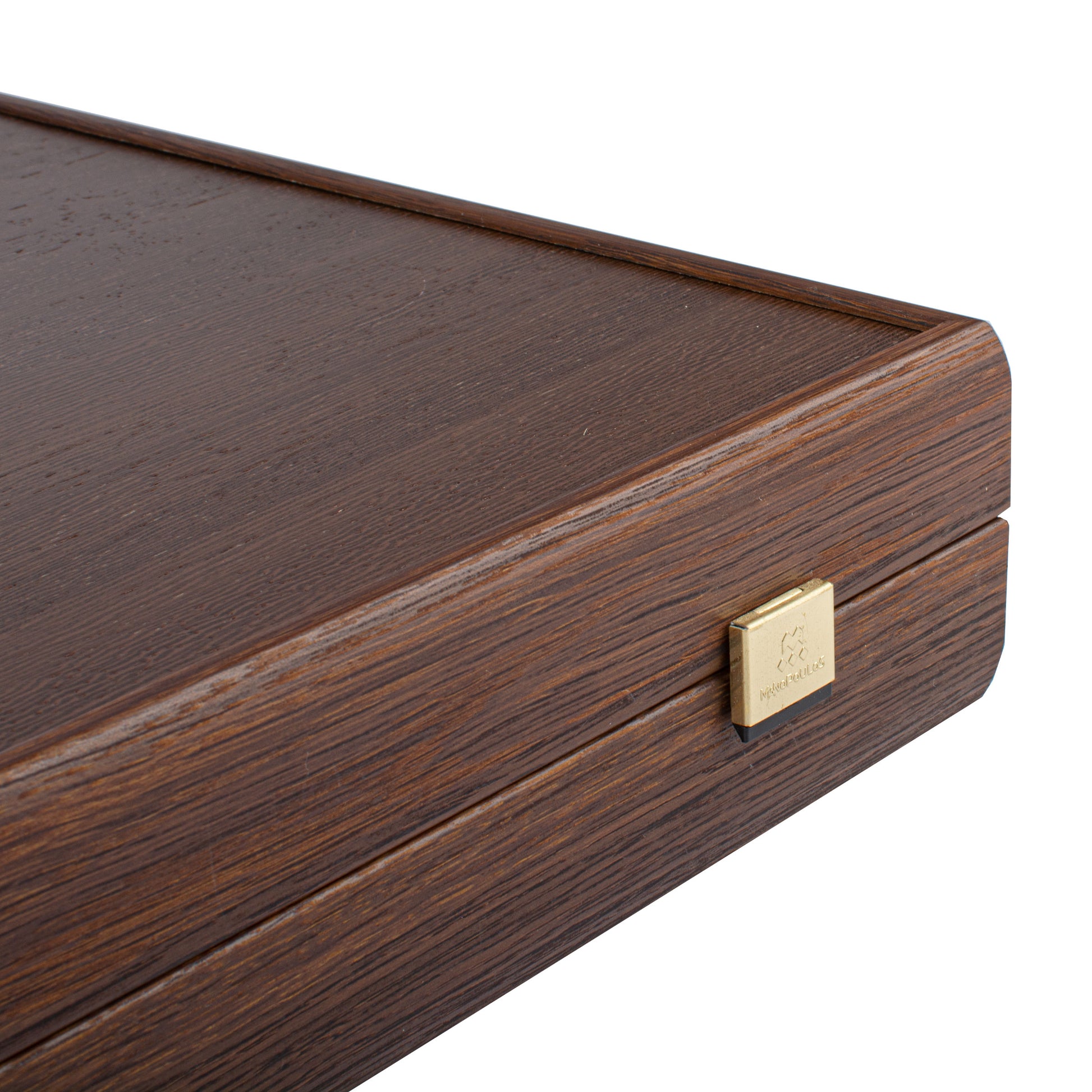 Premium Handcrafted Wenge with Walnut Burl Backgammon Set by MANOPOULOS Chess & Backgammon, showcasing luxury Greek craftsmanship, elegant wood finish, and artisan-made design. Handcrafted games, timeless design.