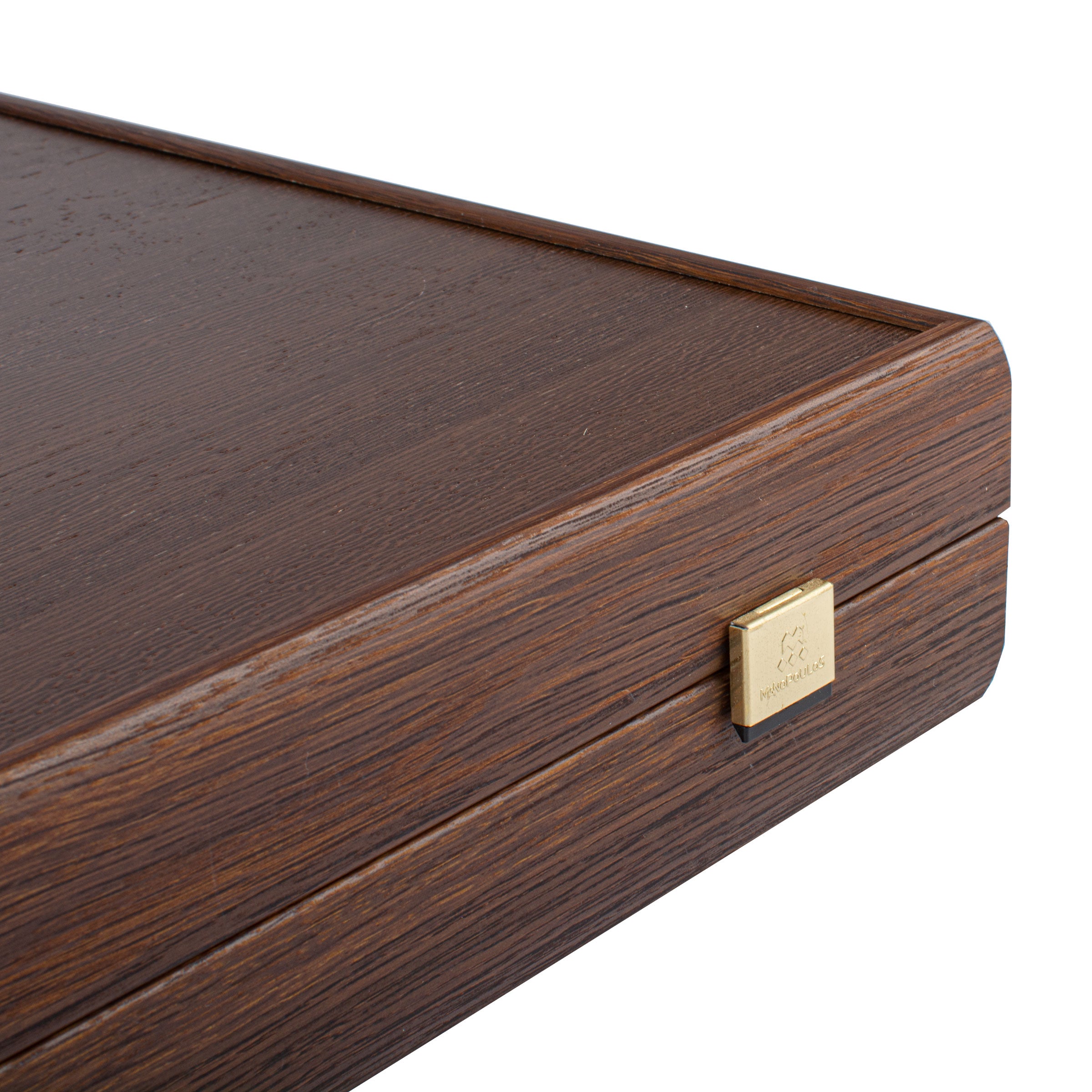 Premium Handcrafted Wenge with Walnut Burl Backgammon Set by MANOPOULOS Chess & Backgammon, showcasing luxury Greek craftsmanship, elegant wood finish, and artisan-made design. Handcrafted games, timeless design.