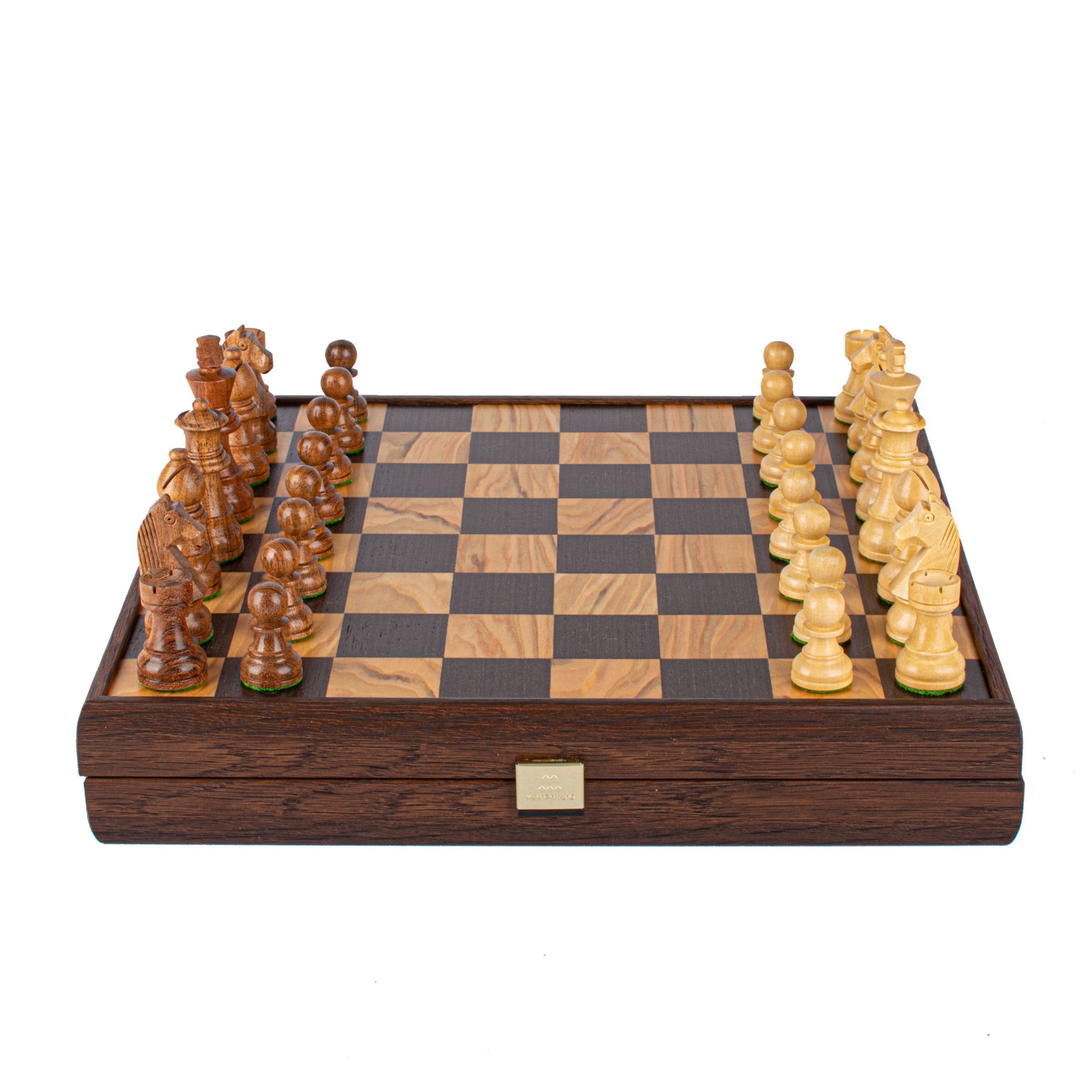Olive Burl Chess Set with Premium Staunton Chessmen – MANOPOULOS