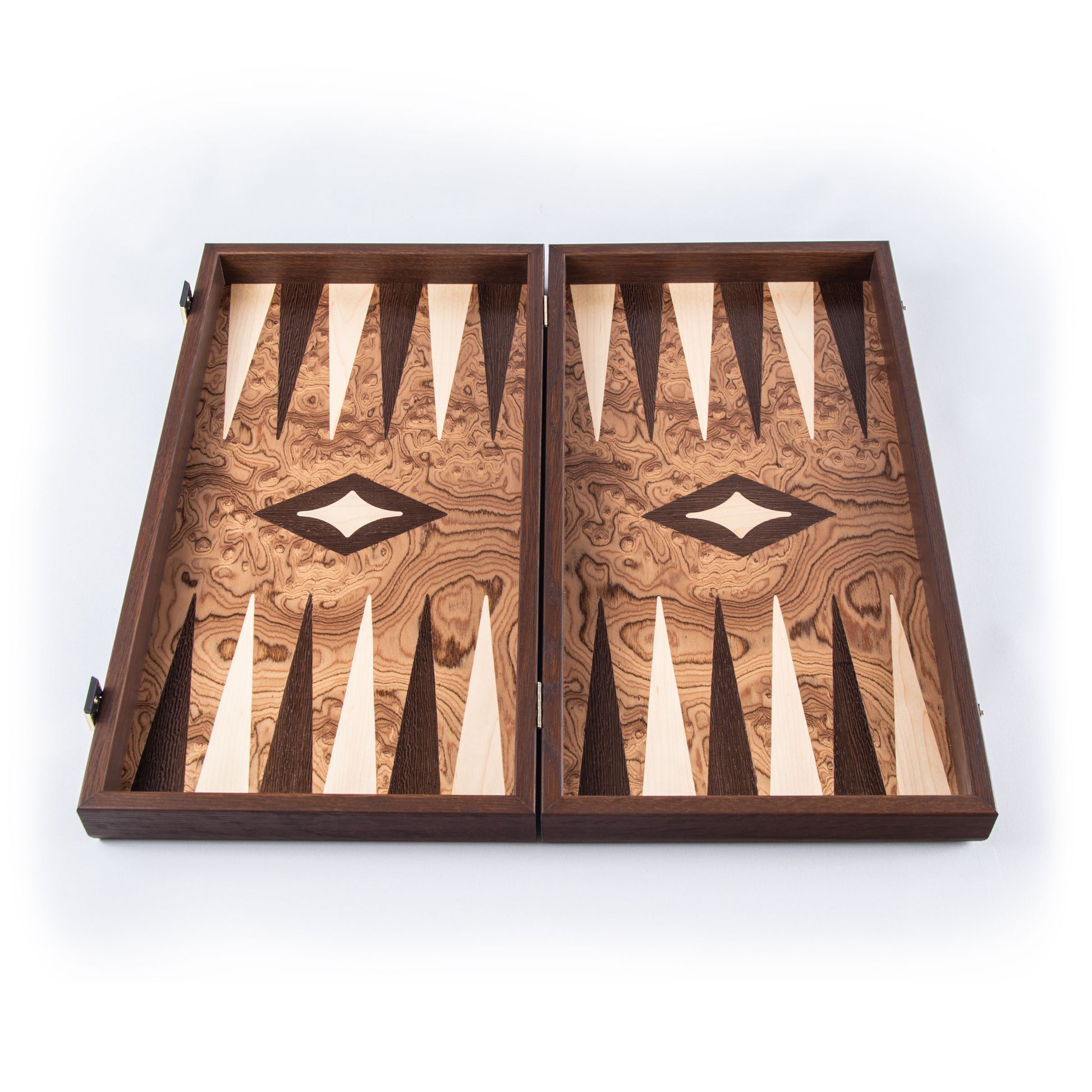 Handcrafted Premium Walnut Burl Backgammon Set - Premium Backgammon from MANOPOULOS Chess & Backgammon - Just €46! Shop now at MANOPOULOS Chess & Backgammon