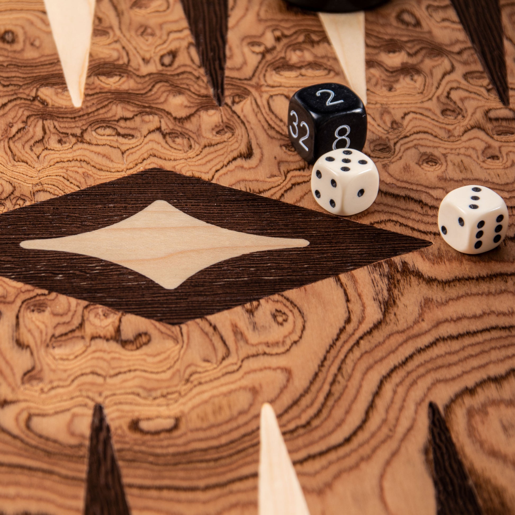 Handcrafted Premium Walnut Burl Backgammon Set - Premium Backgammon from MANOPOULOS Chess & Backgammon - Just €46! Shop now at MANOPOULOS Chess & Backgammon