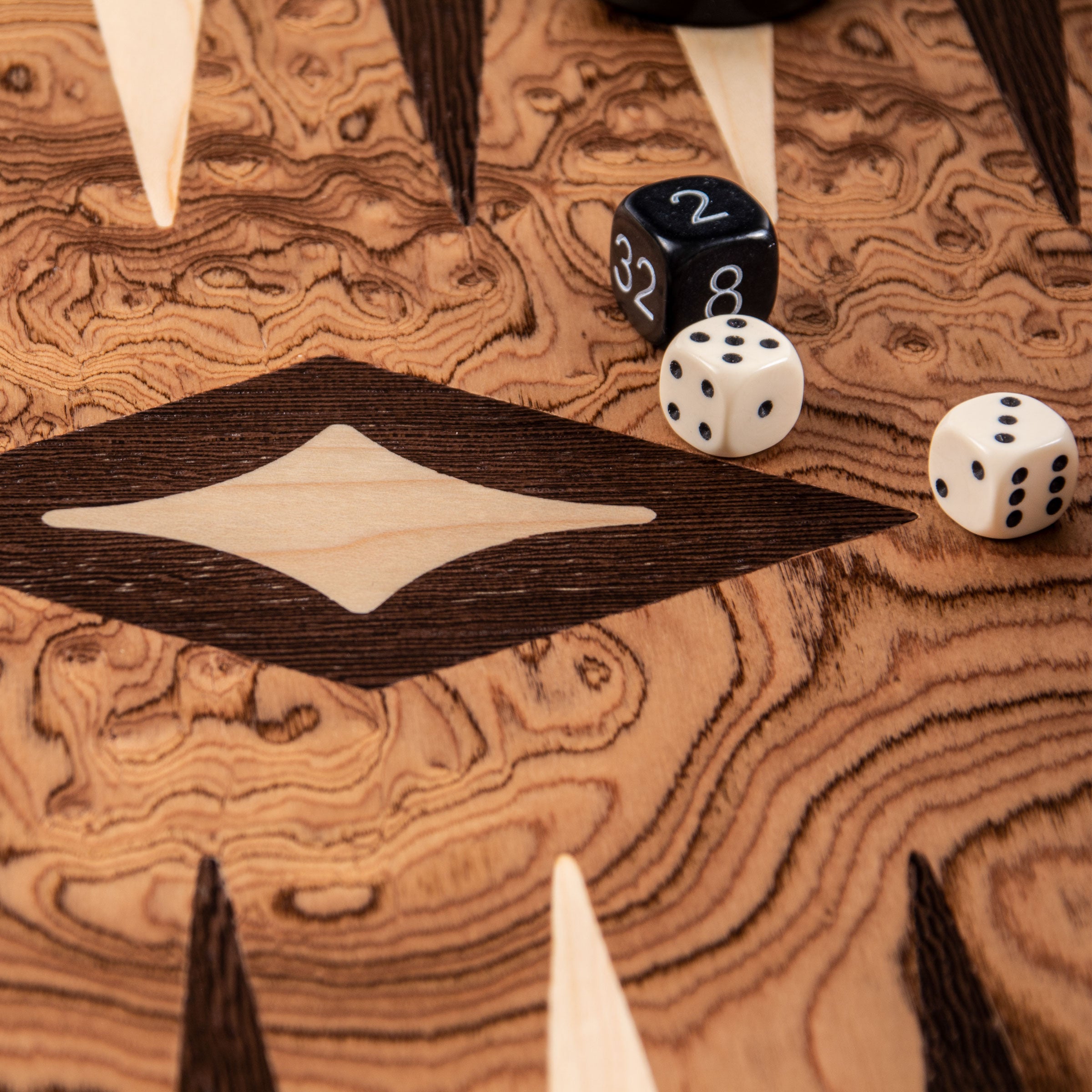 Handcrafted Premium Walnut Burl Backgammon Set - Premium Backgammon from MANOPOULOS Chess & Backgammon - Just €46! Shop now at MANOPOULOS Chess & Backgammon