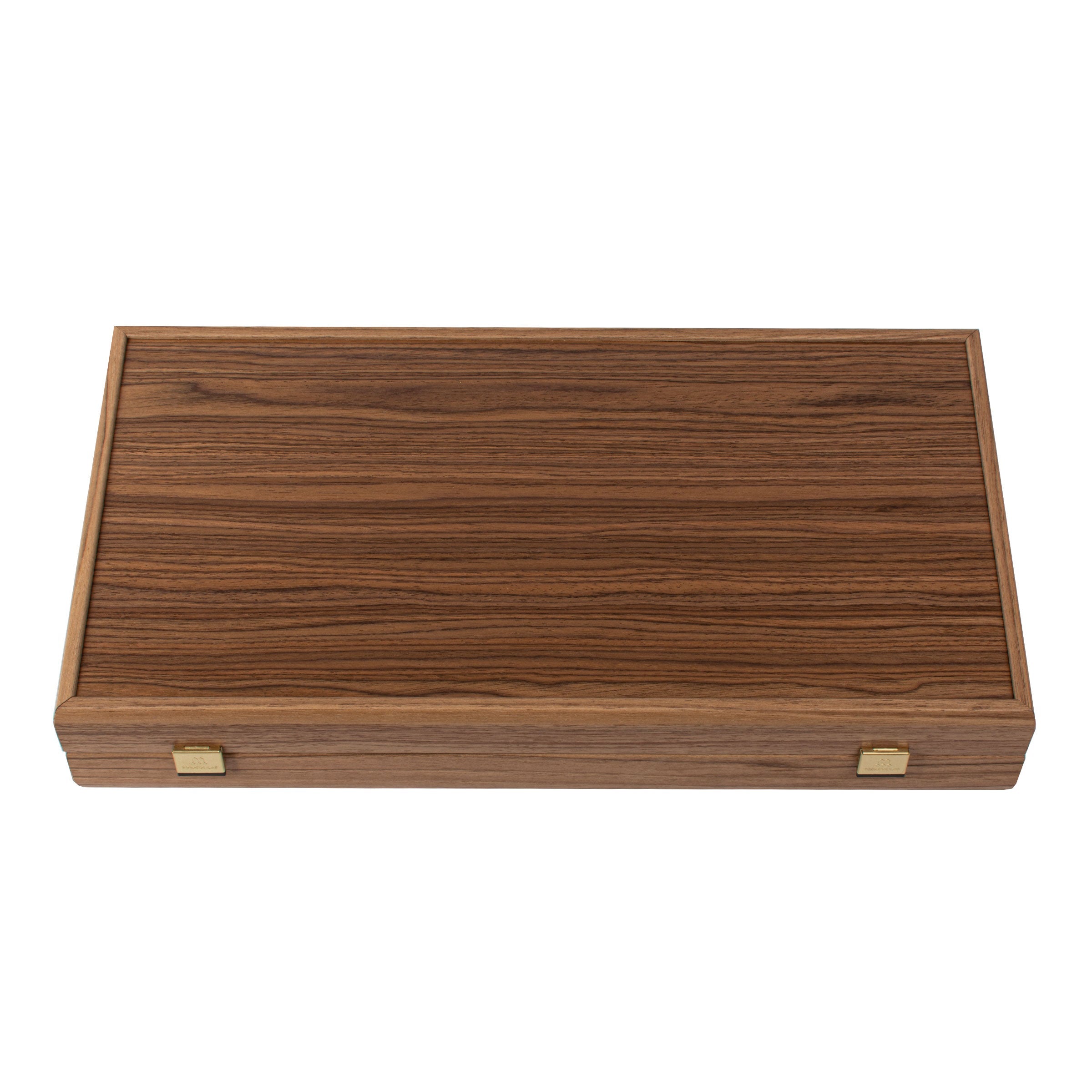 Handcrafted Oak/blue & American Walnut Backgammon Set - Elegant Marquetry Design - Premium Backgammon from MANOPOULOS Chess & Backgammon - Just €117! Shop now at MANOPOULOS Chess & Backgammon