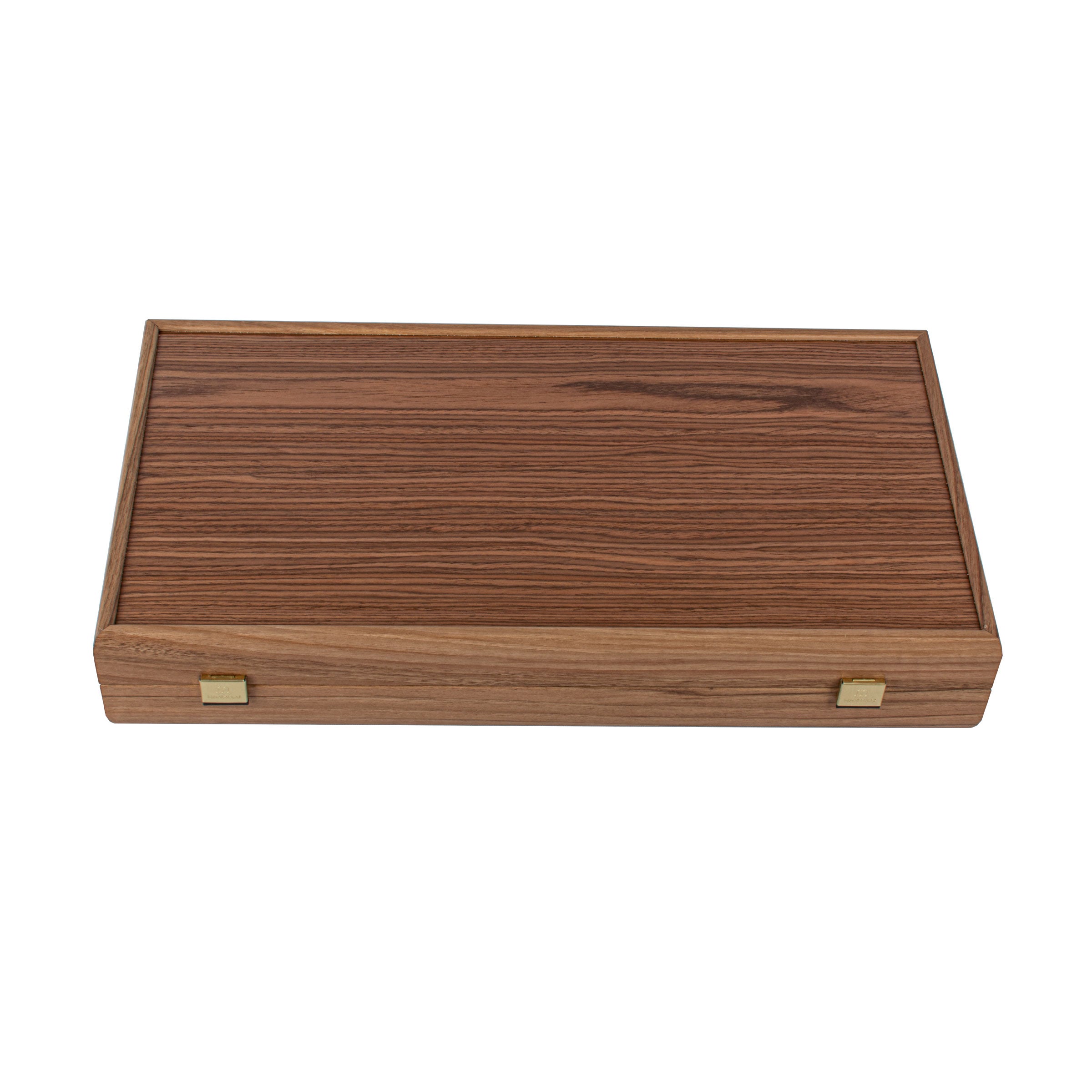 Handcrafted Oak/Red & American Walnut Backgammon Set - Elegant Marquetry Design