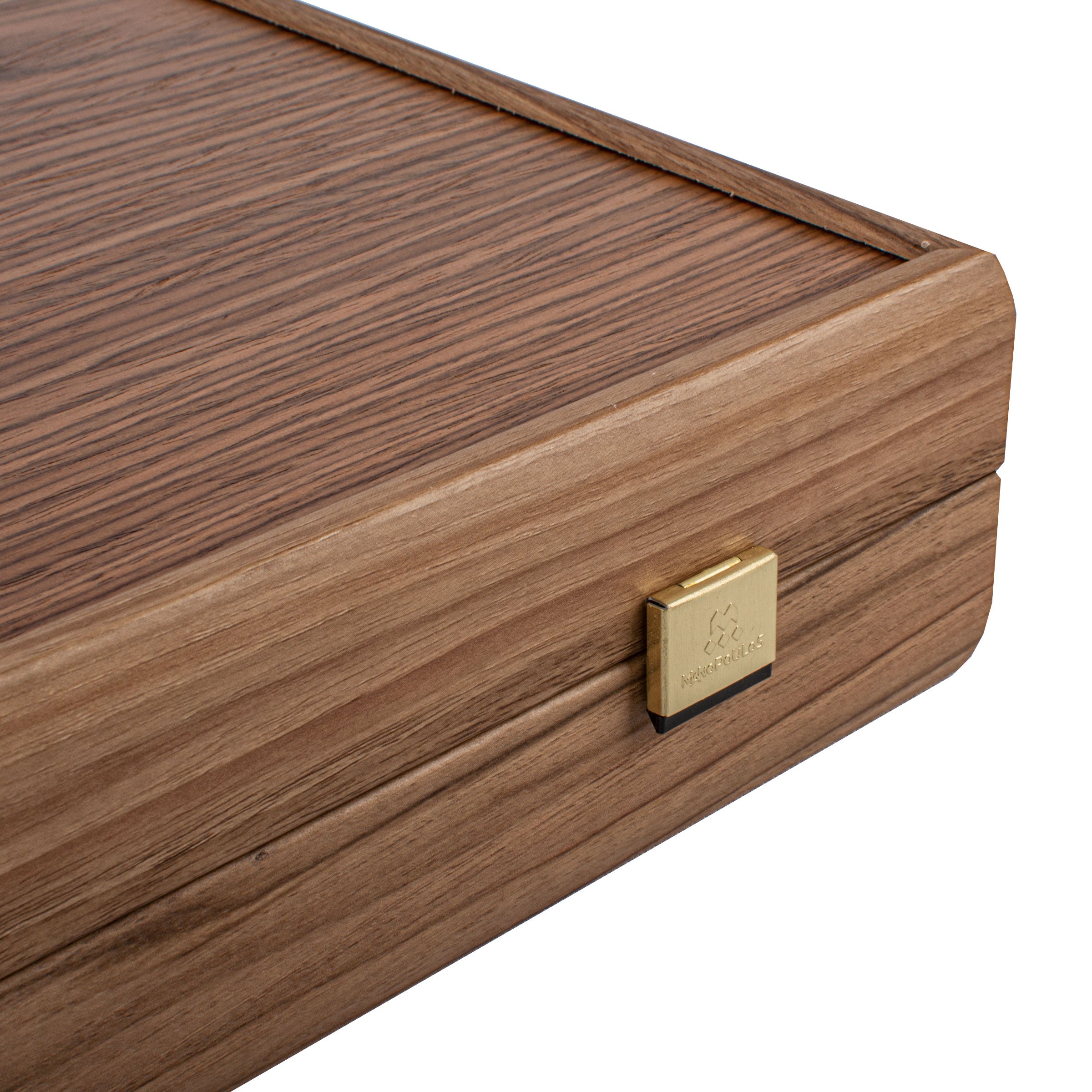 Handcrafted Oak/Red & American Walnut Backgammon Set - Elegant Marquetry Design