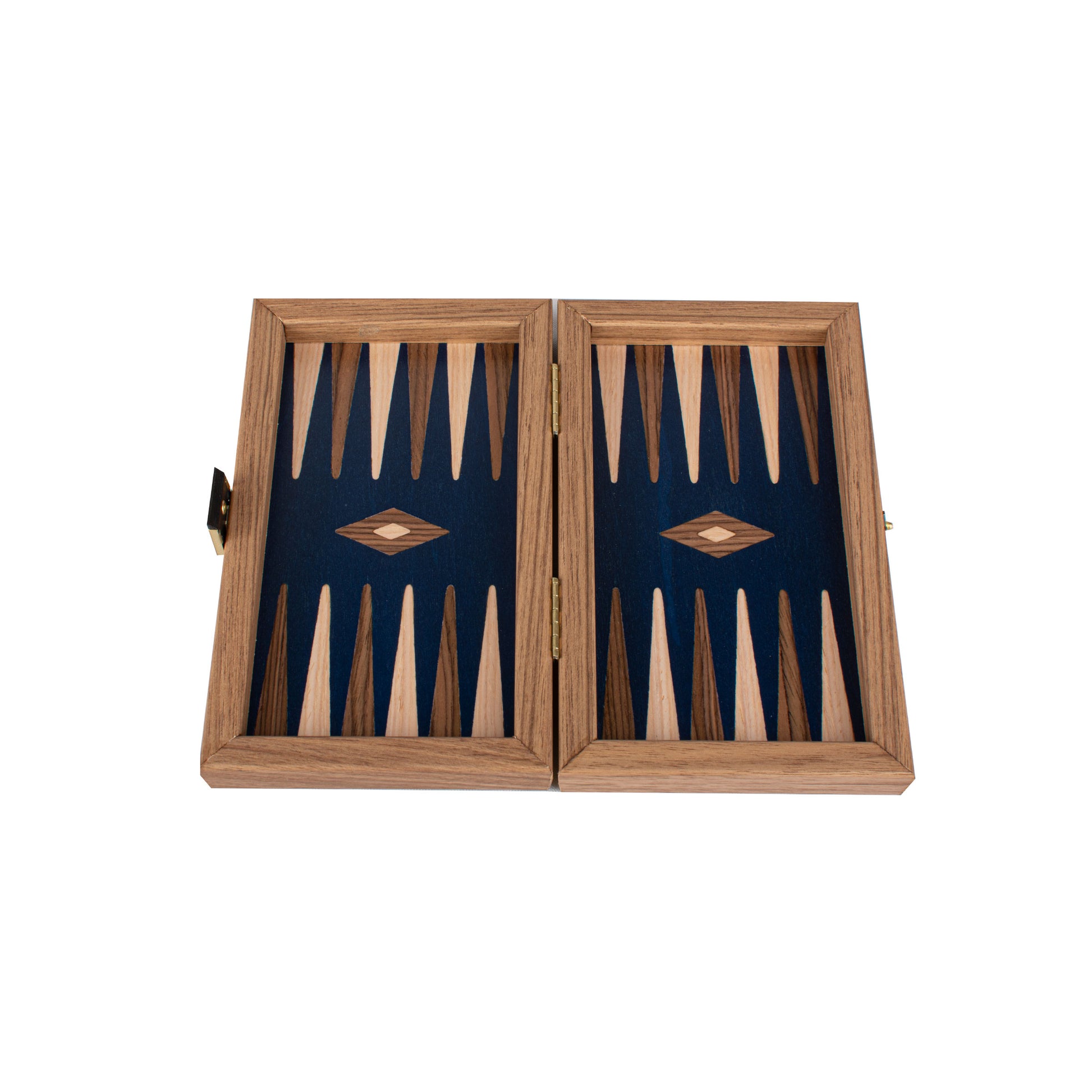 Handcrafted Walnut with Blue Oak Backgammon Set - Elegant Marquetry Design - Premium Backgammon from MANOPOULOS Chess & Backgammon - Just €47.90! Shop now at MANOPOULOS Chess & Backgammon