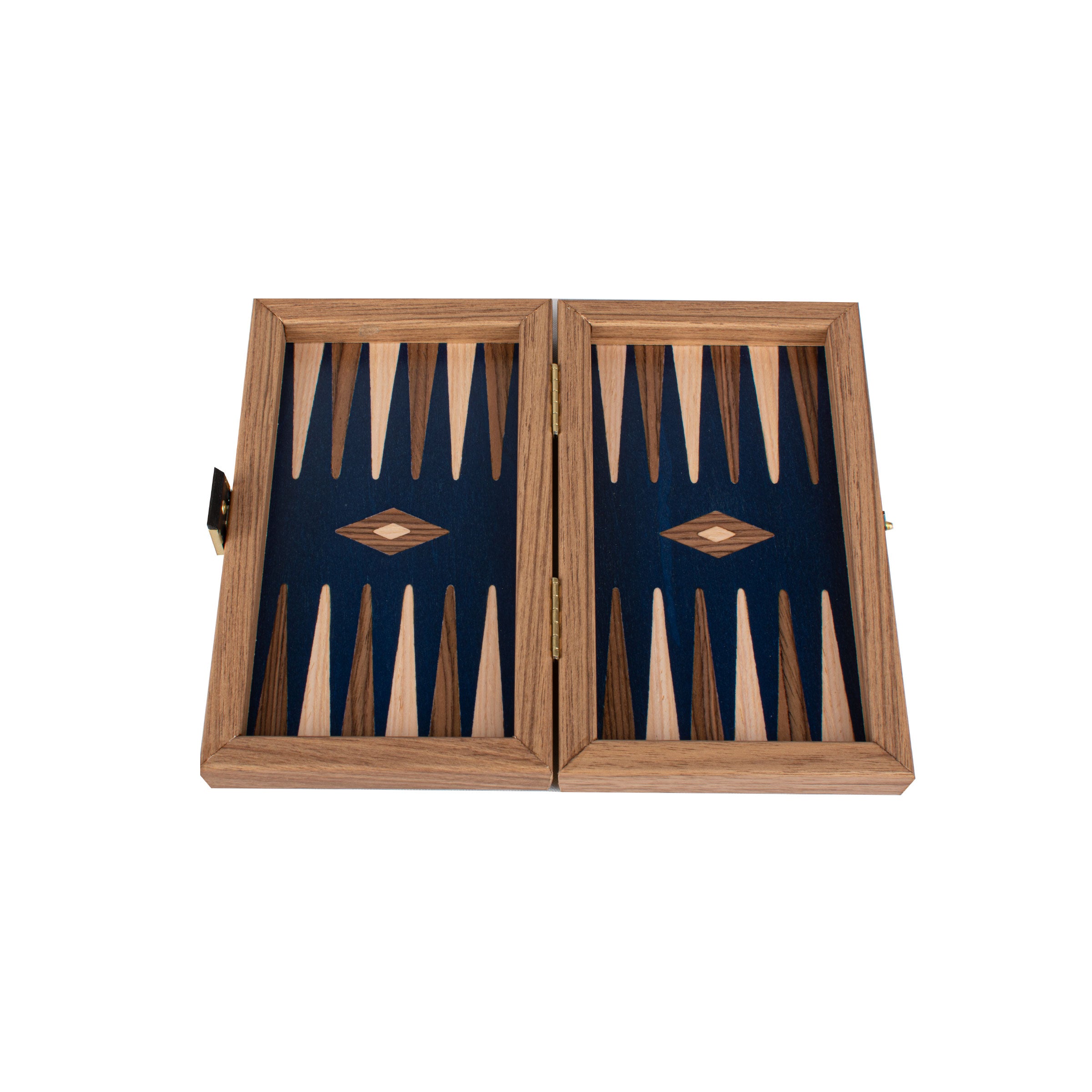 Handcrafted Walnut with Blue Oak Backgammon Set - Elegant Marquetry Design - Premium Backgammon from MANOPOULOS Chess & Backgammon - Just €47.90! Shop now at MANOPOULOS Chess & Backgammon