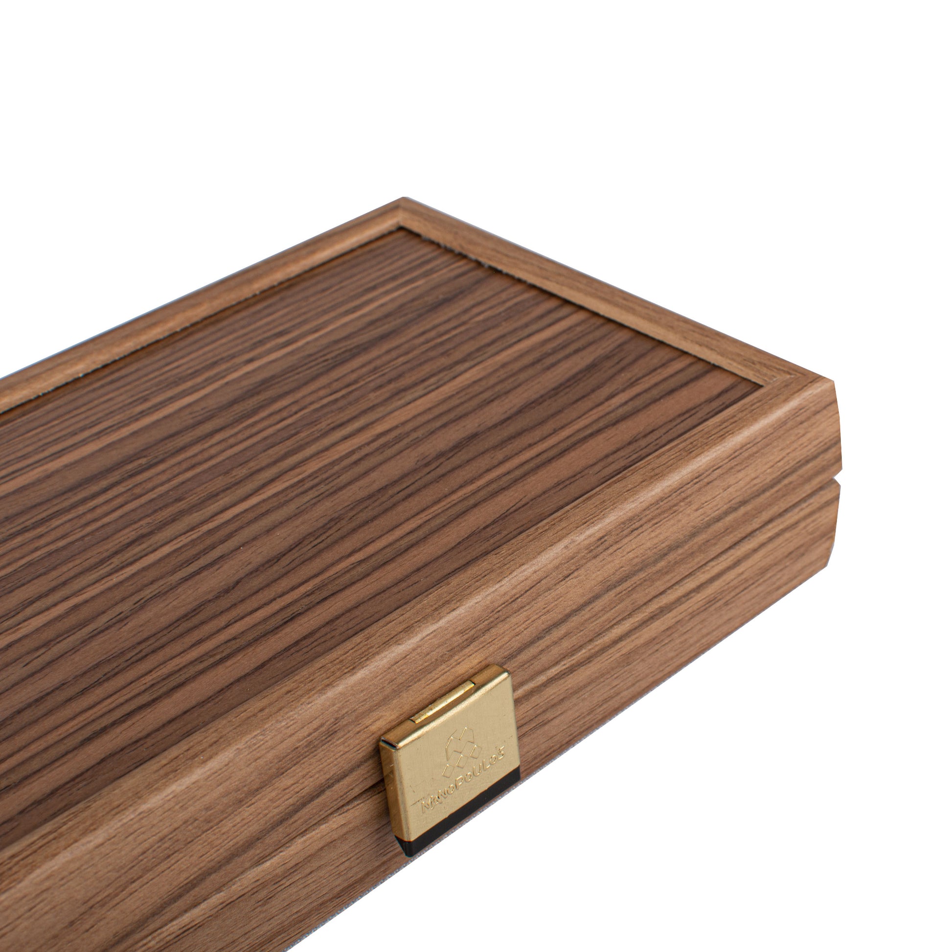 Handcrafted Walnut with Blue Oak Backgammon Set - Elegant Marquetry Design - Premium Backgammon from MANOPOULOS Chess & Backgammon - Just €47.90! Shop now at MANOPOULOS Chess & Backgammon