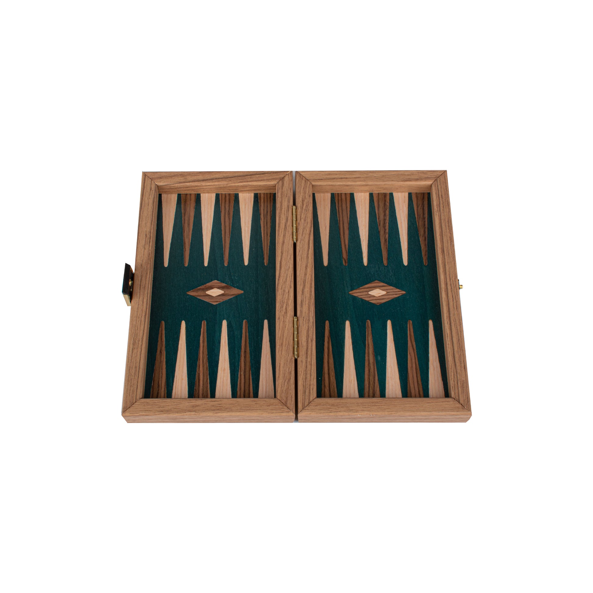Handcrafted Walnut with Green Oak Backgammon Set - Elegant Marquetry Design - Premium Backgammon from MANOPOULOS Chess & Backgammon - Just €51! Shop now at MANOPOULOS Chess & Backgammon