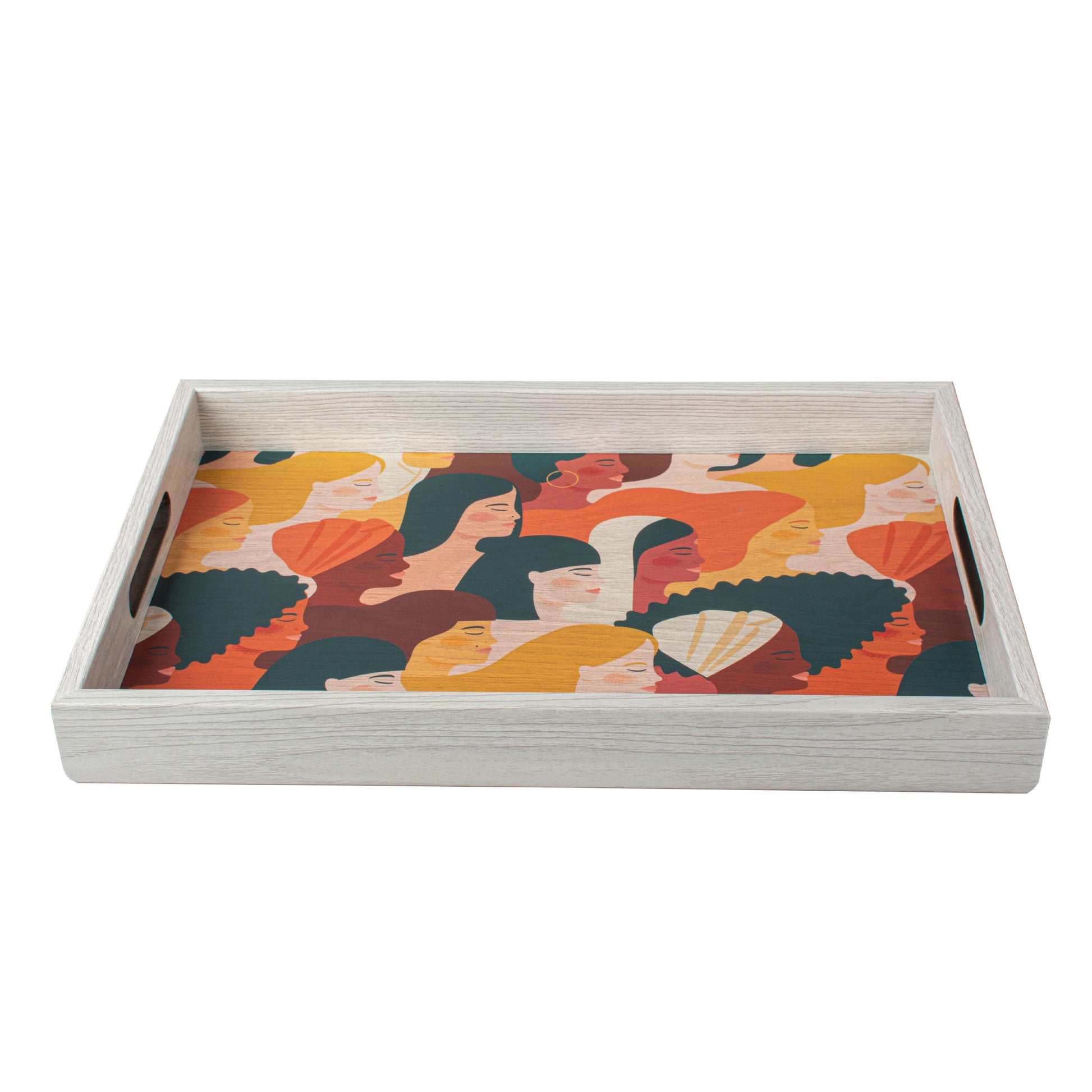 Stylish Wooden Tray with Women Printed Design - Luxury Game Room Decor - Premium Decorative Objects from MANOPOULOS Chess & Backgammon - Just €29! Shop now at MANOPOULOS Chess & Backgammon