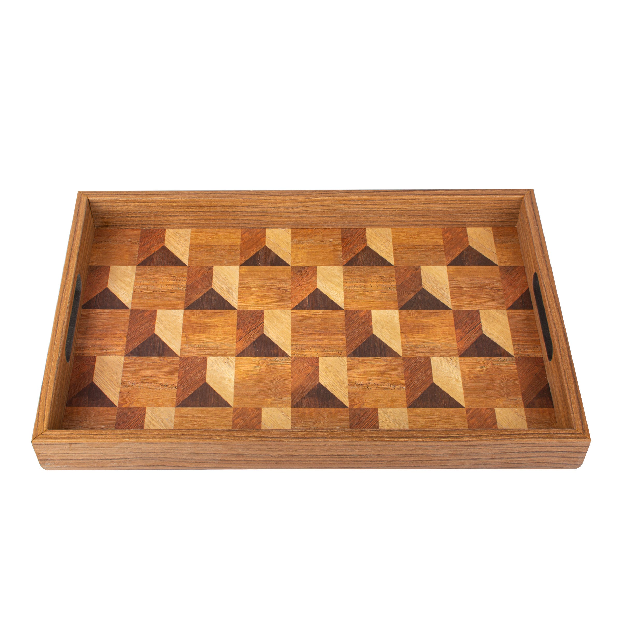 Wood Motif Style Wooden Tray - Handcrafted Decorative Design - Premium Decorative Objects from MANOPOULOS Chess & Backgammon - Just €31! Shop now at MANOPOULOS Chess & Backgammon