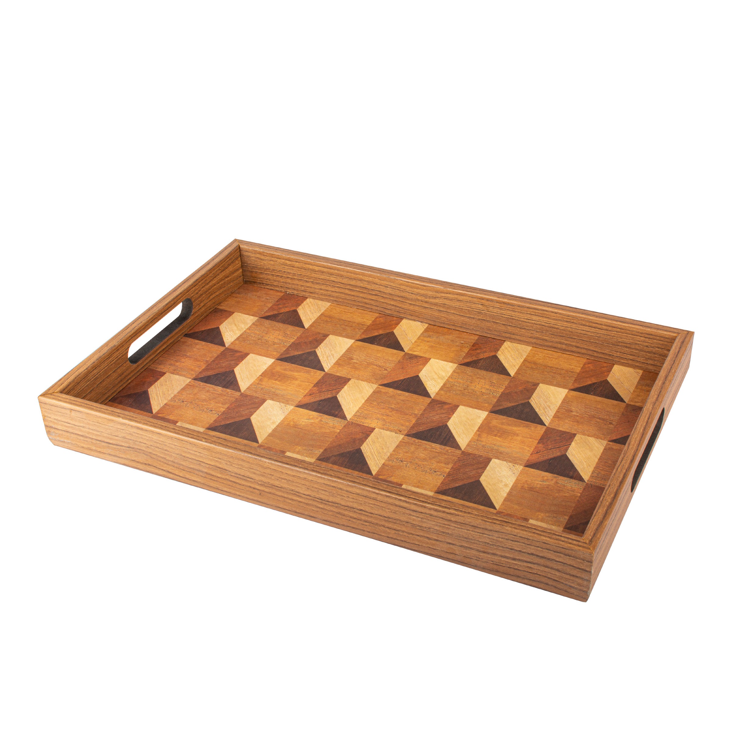 Wood Motif Style Wooden Tray - Handcrafted Decorative Design - Premium Decorative Objects from MANOPOULOS Chess & Backgammon - Just €29! Shop now at MANOPOULOS Chess & Backgammon