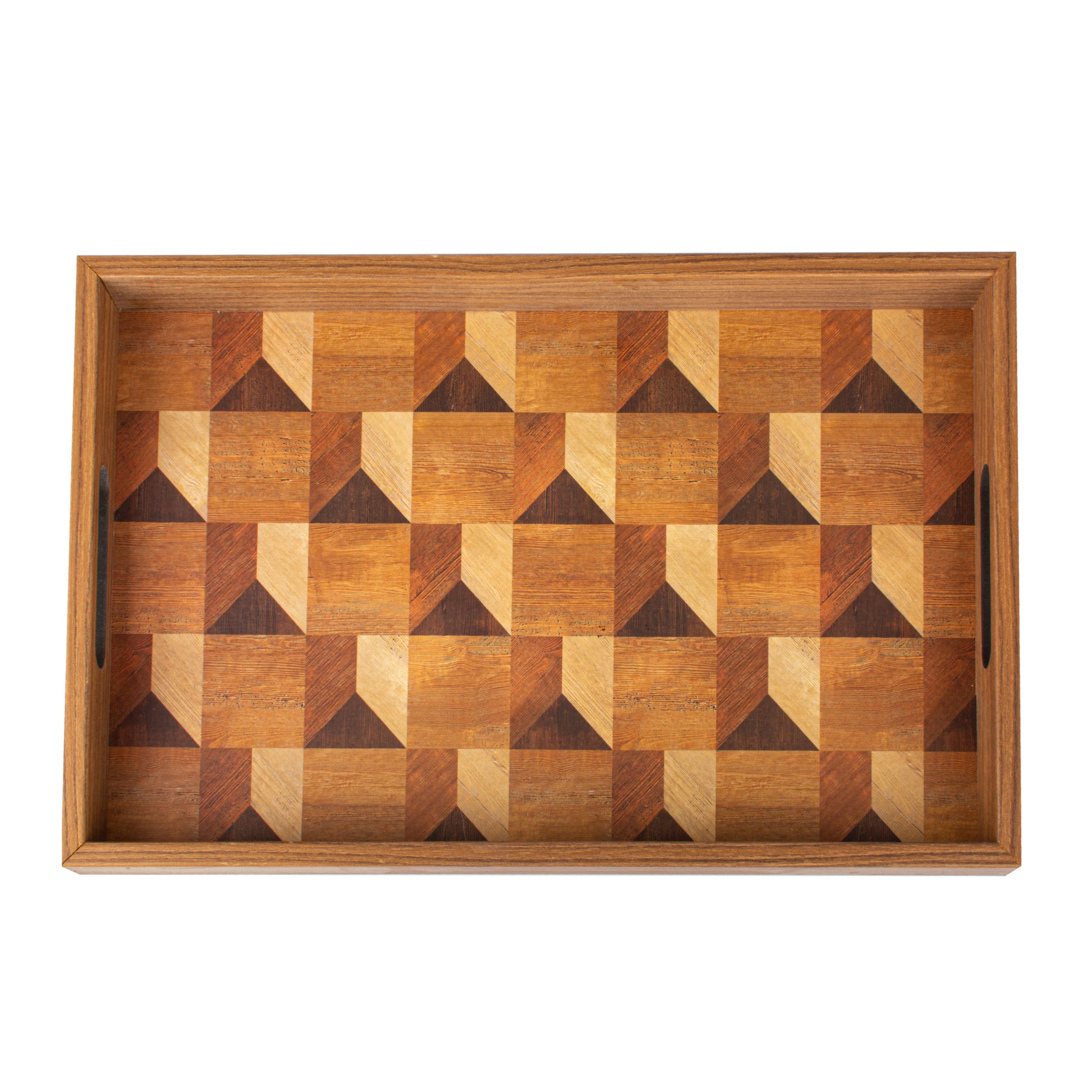 Wood Motif Style Wooden Tray - Handcrafted Decorative Design - Premium Decorative Objects from MANOPOULOS Chess & Backgammon - Just €31! Shop now at MANOPOULOS Chess & Backgammon