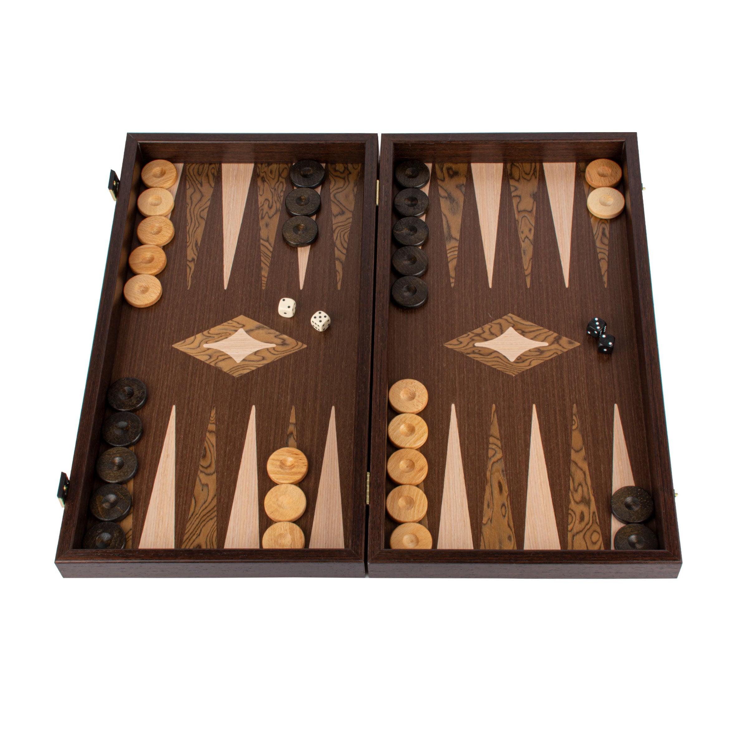 Handcrafted Wenge 3-in-1 Chess, Backgammon, and Checkers Set - Elegant ...