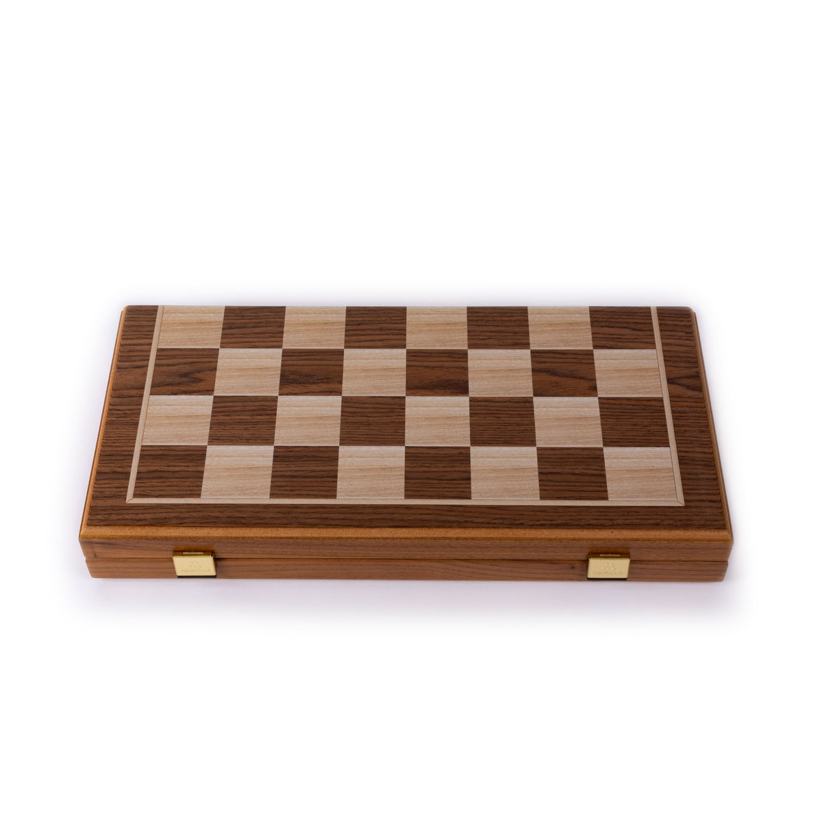 Handgefertigtes 3-in-1-Schach-, Backgammon- und Dame-Set aus Walnussholz – elegantes Intarsien-Design