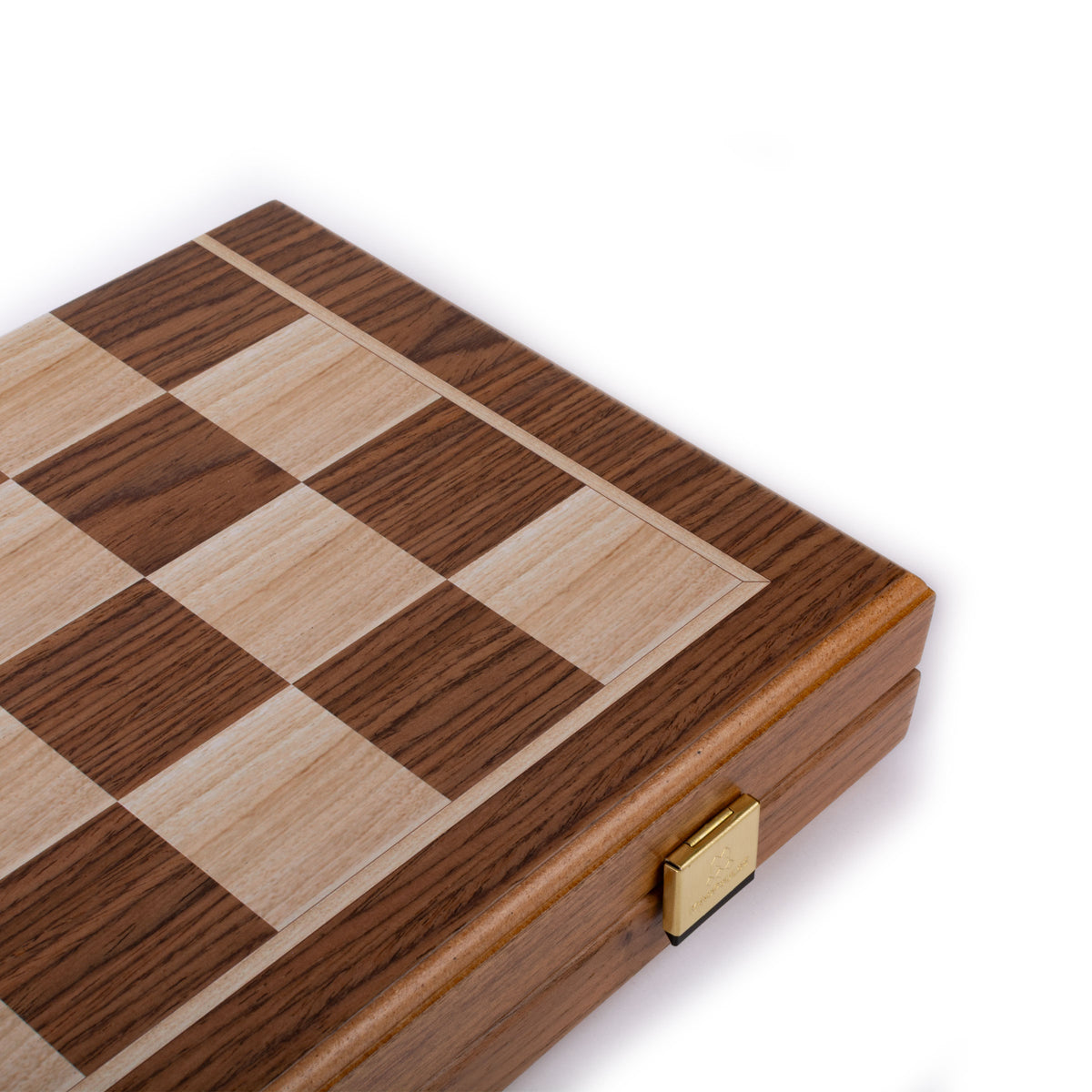 Handgefertigtes 3-in-1-Schach-, Backgammon- und Dame-Set aus Walnussholz – elegantes Intarsien-Design