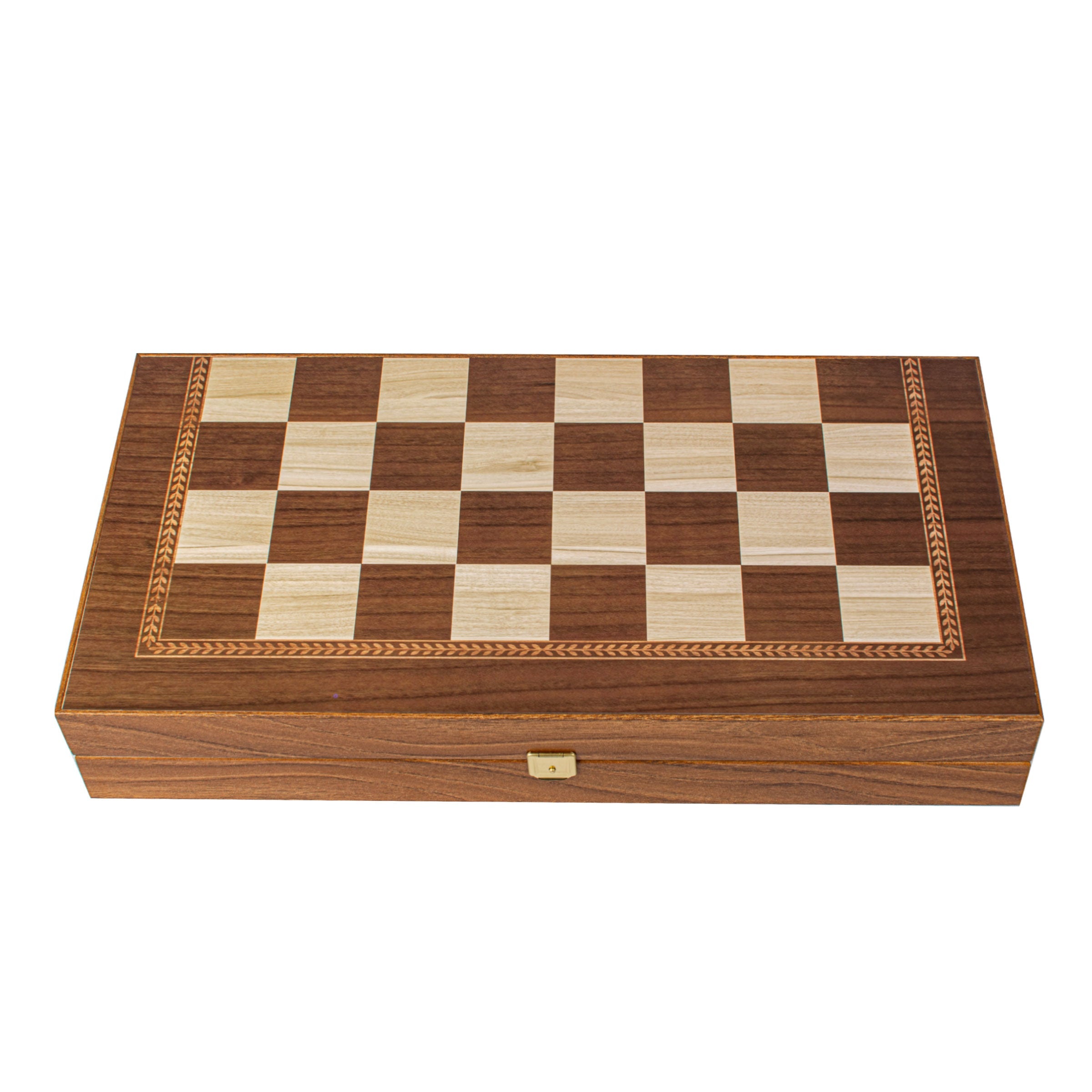 Handcrafted Olive Branch Design Backgammon Set - Classic Design and Quality Materials - Premium Backgammon from MANOPOULOS Chess & Backgammon - Just €29! Shop now at MANOPOULOS Chess & Backgammon