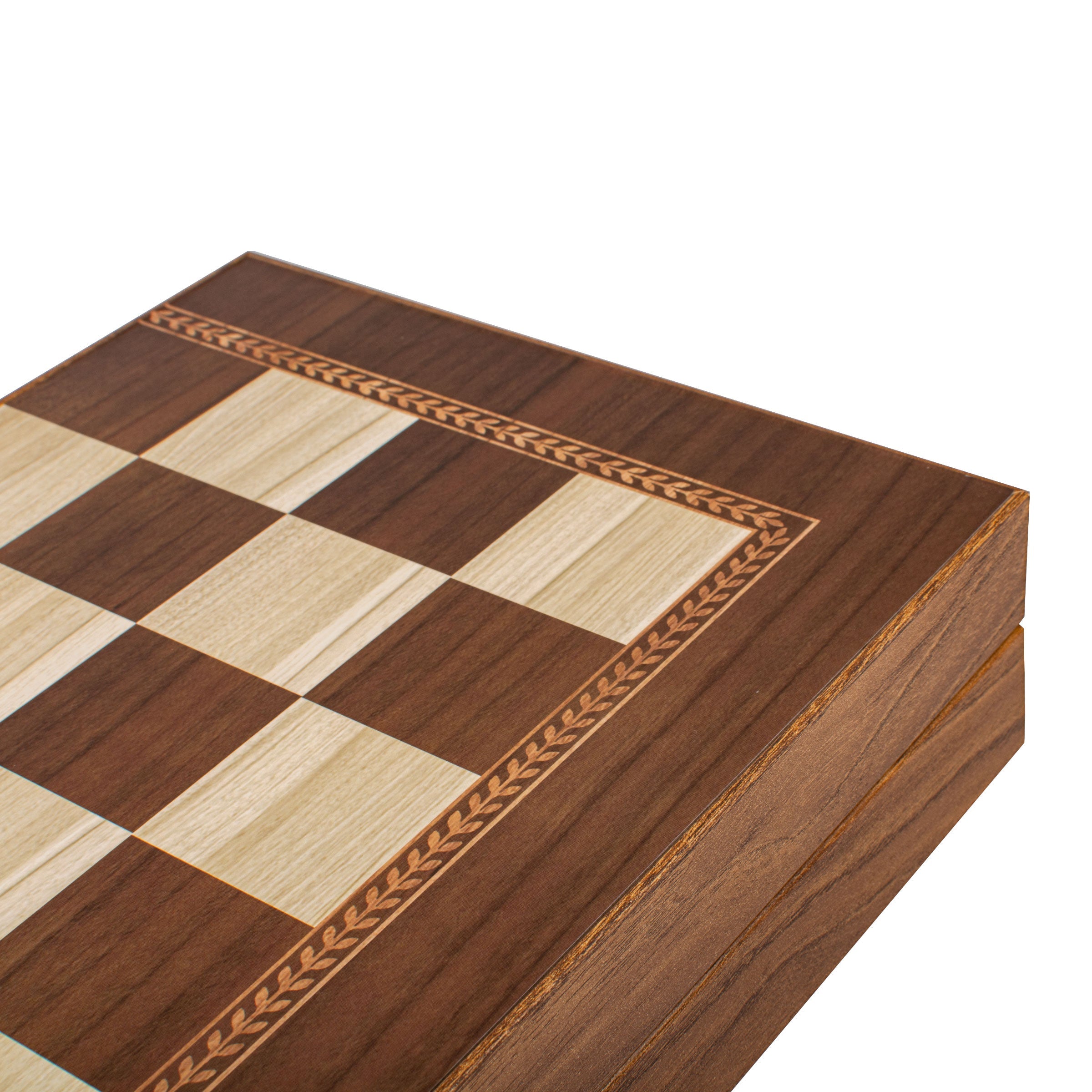 Handcrafted Olive Branch Design Backgammon Set - Classic Design and Quality Materials - Premium Backgammon from MANOPOULOS Chess & Backgammon - Just €31! Shop now at MANOPOULOS Chess & Backgammon