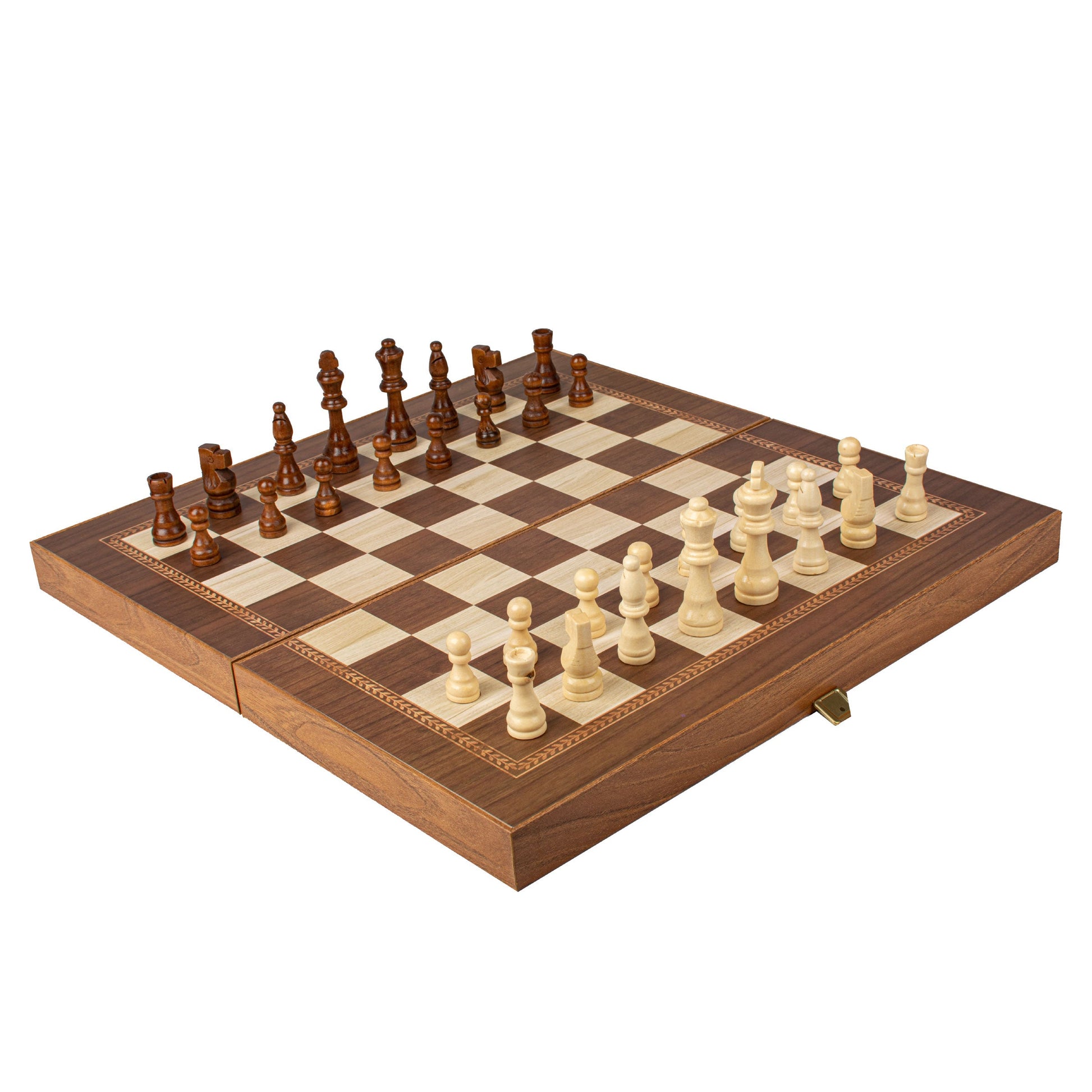 Handcrafted Olive Branch Design Backgammon Set - Classic Design and Quality Materials - Premium Backgammon from MANOPOULOS Chess & Backgammon - Just €31! Shop now at MANOPOULOS Chess & Backgammon