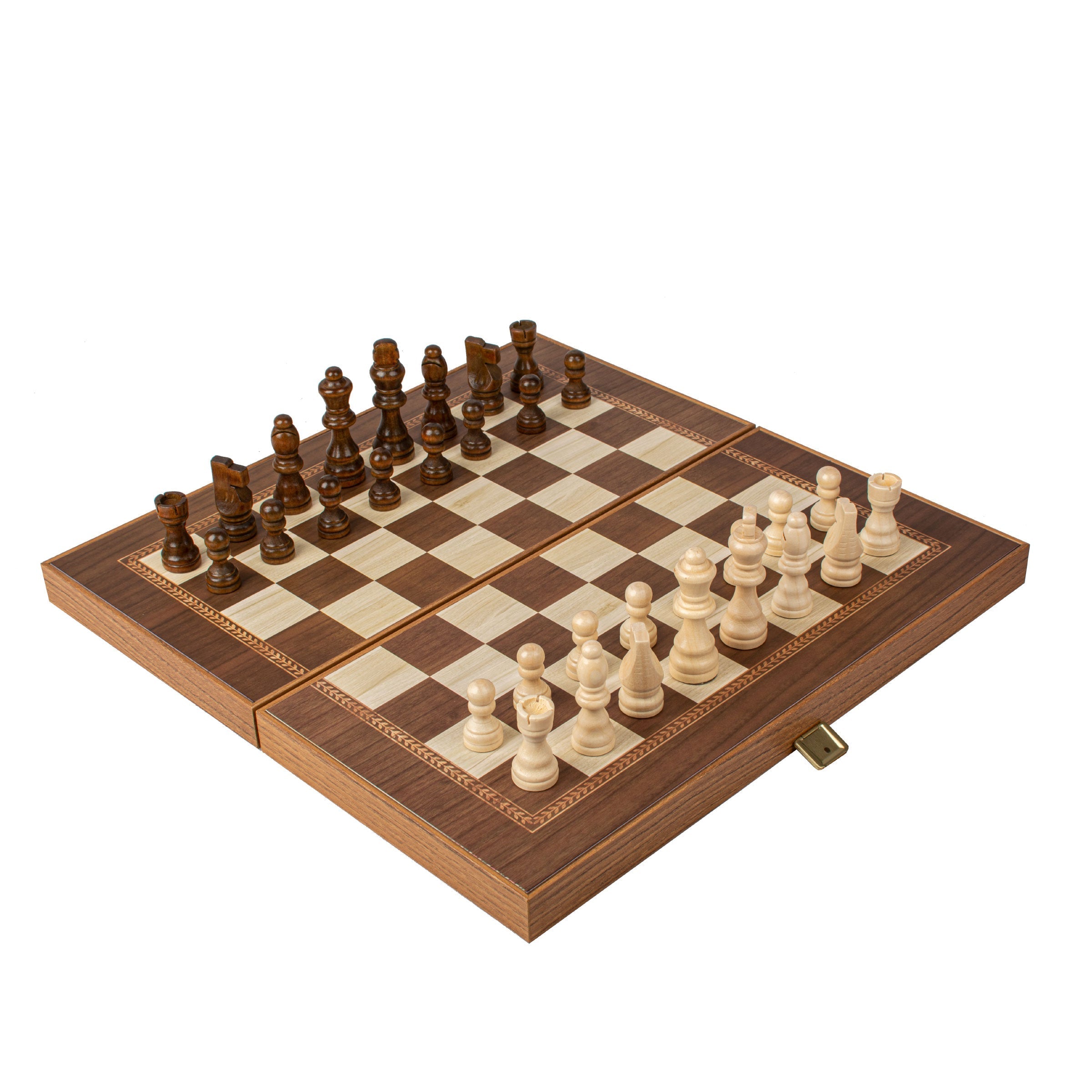 Handcrafted Olive Branch Design Backgammon Set - Classic Design and Quality Materials - Premium Backgammon from MANOPOULOS Chess & Backgammon - Just €29! Shop now at MANOPOULOS Chess & Backgammon