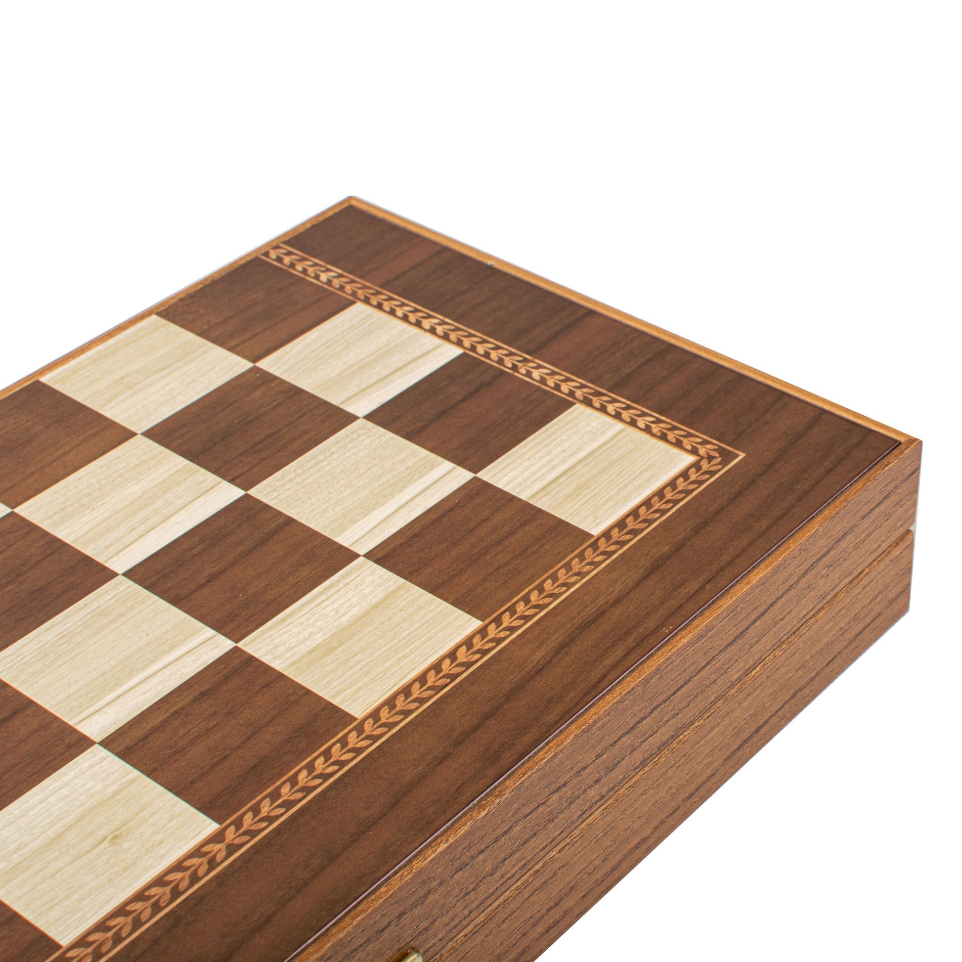 Handcrafted Olive Branch Design Backgammon Set - Classic Design and Quality Materials - Premium Backgammon from MANOPOULOS Chess & Backgammon - Just €29! Shop now at MANOPOULOS Chess & Backgammon