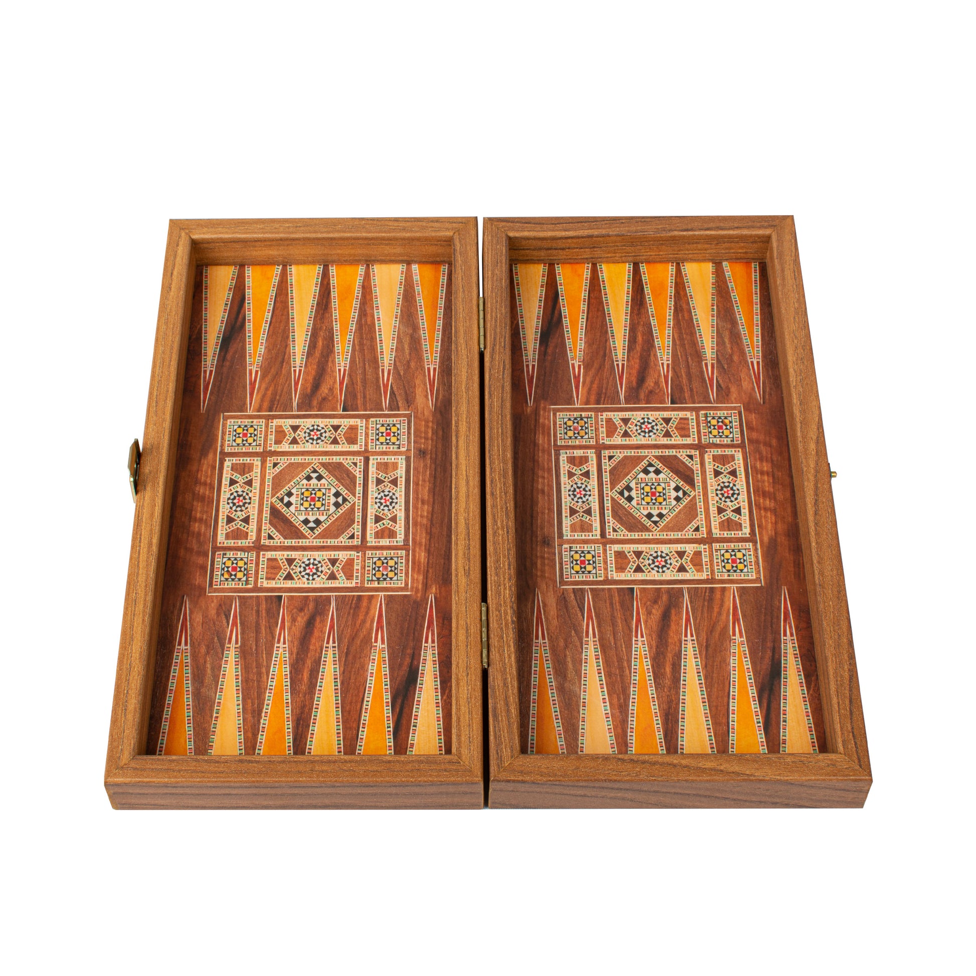 Handcrafted Mosaic Traditional Style Backgammon Set - Classic Design and Quality Materials - Premium Backgammon from MANOPOULOS Chess & Backgammon - Just €29! Shop now at MANOPOULOS Chess & Backgammon