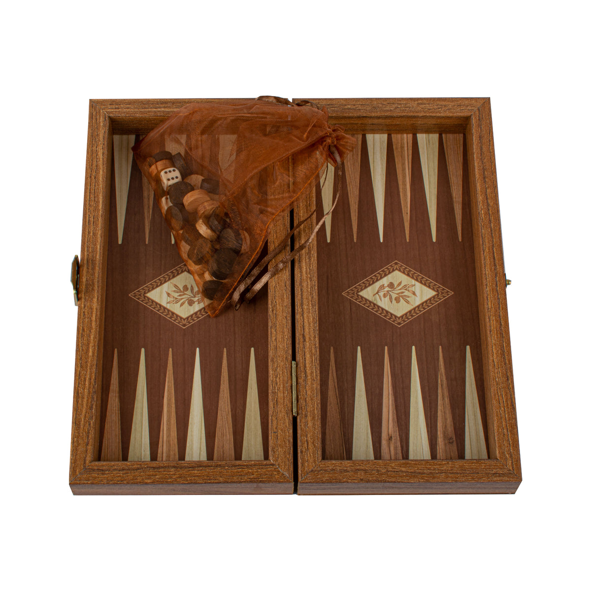 Handgjorda Wenge Replica Wood Backgammon Set - Klassisk design och kvalitetsmaterial