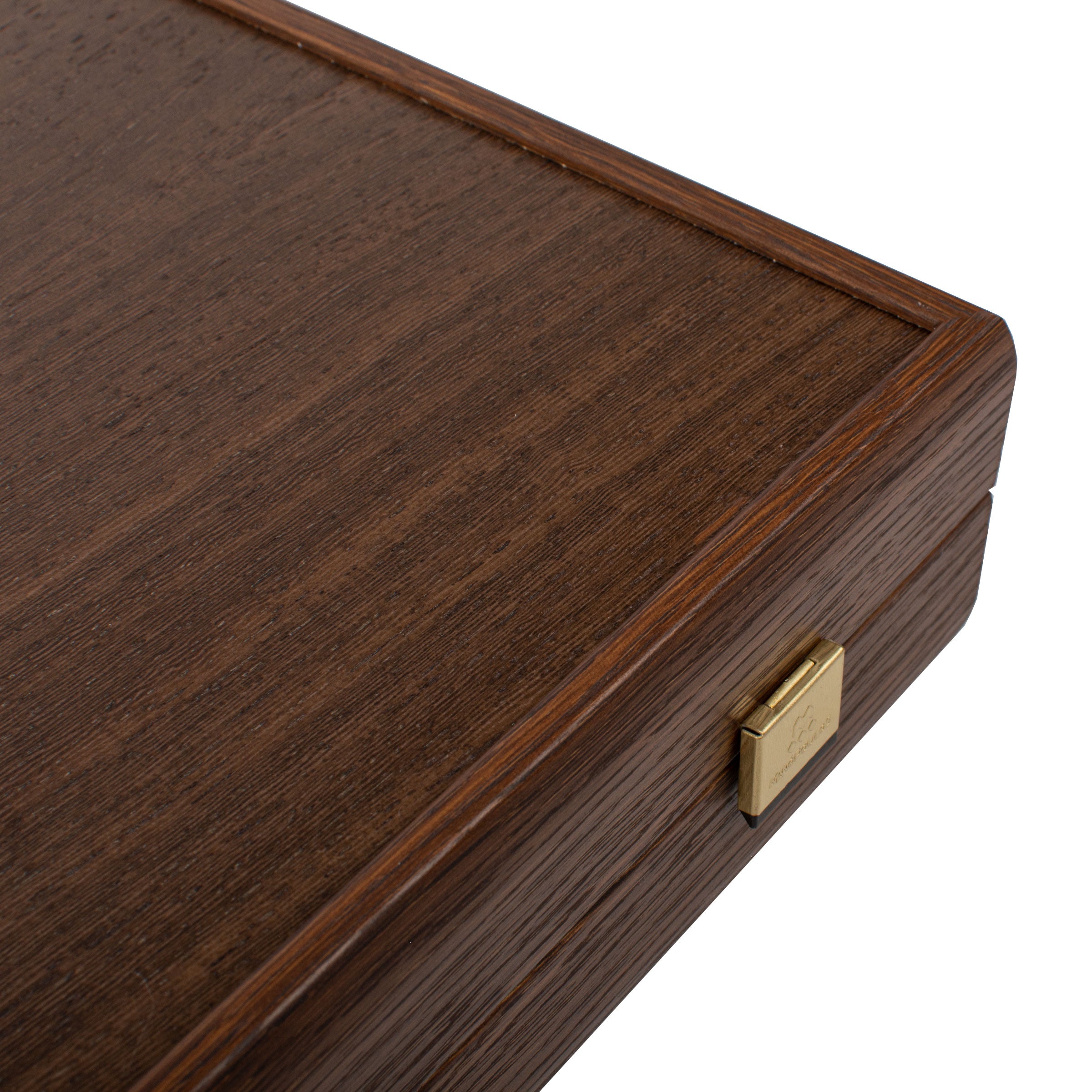 Handcrafted Wenge & Walnut Burl Backgammon Set - Marquetry Design