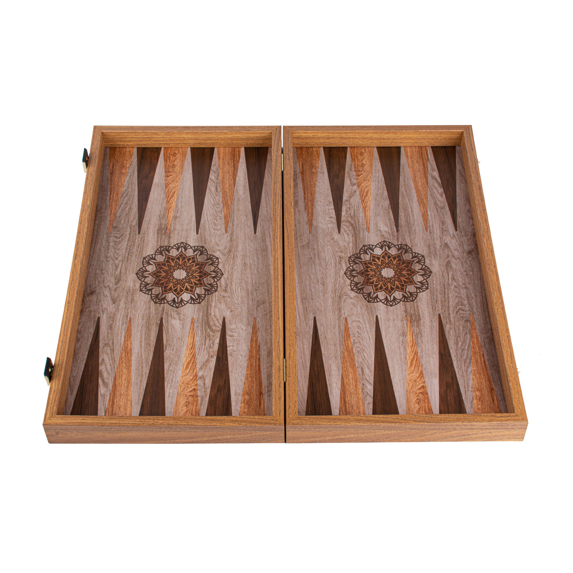 Handcrafted Traditional Mandala Design Backgammon Set - Elegant Simplicity - Premium Backgammon from MANOPOULOS Chess & Backgammon - Just €79! Shop now at MANOPOULOS Chess & Backgammon