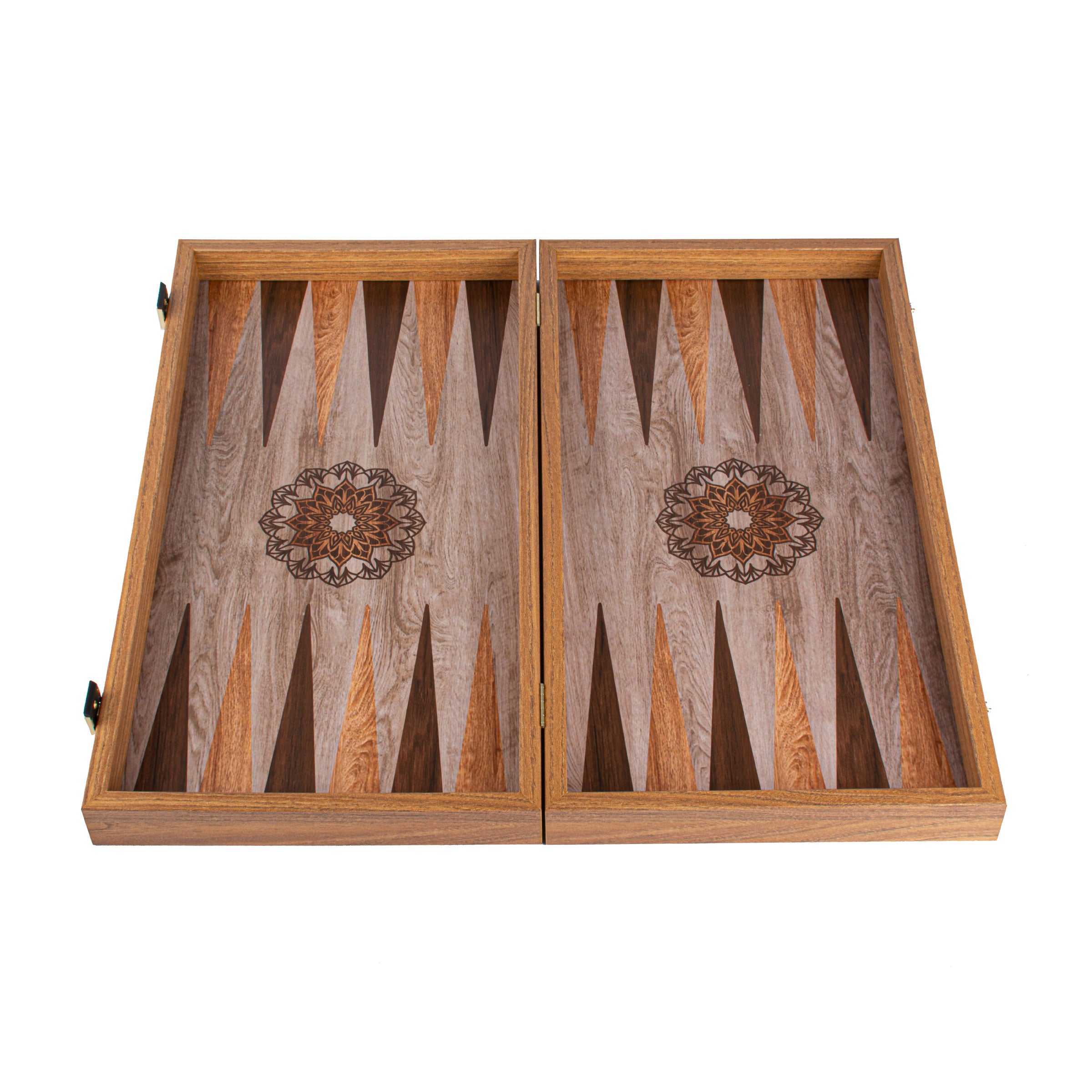 Handcrafted Traditional Mandala Design Backgammon Set - Elegant Simplicity - Premium Backgammon from MANOPOULOS Chess & Backgammon - Just €79! Shop now at MANOPOULOS Chess & Backgammon