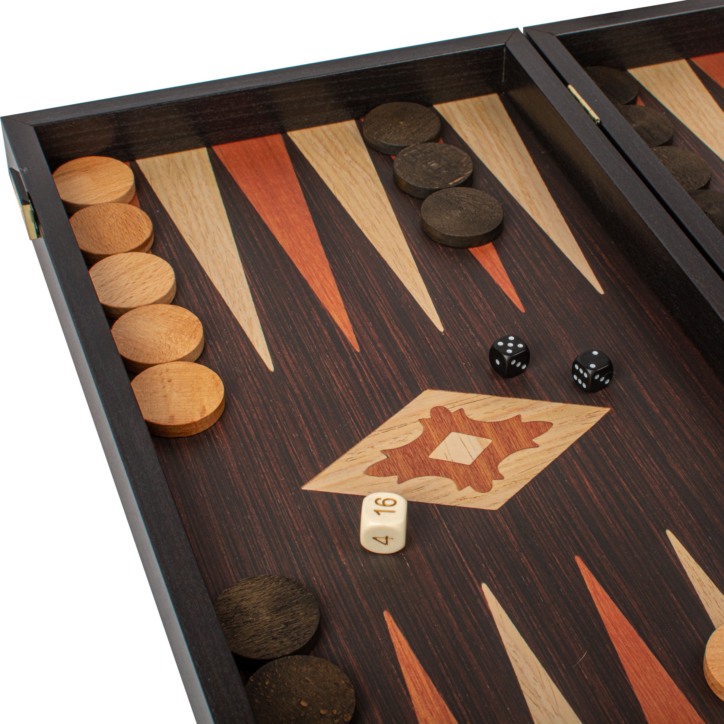Handcrafted Wenge Replica Wood Backgammon Set - Classic Design and