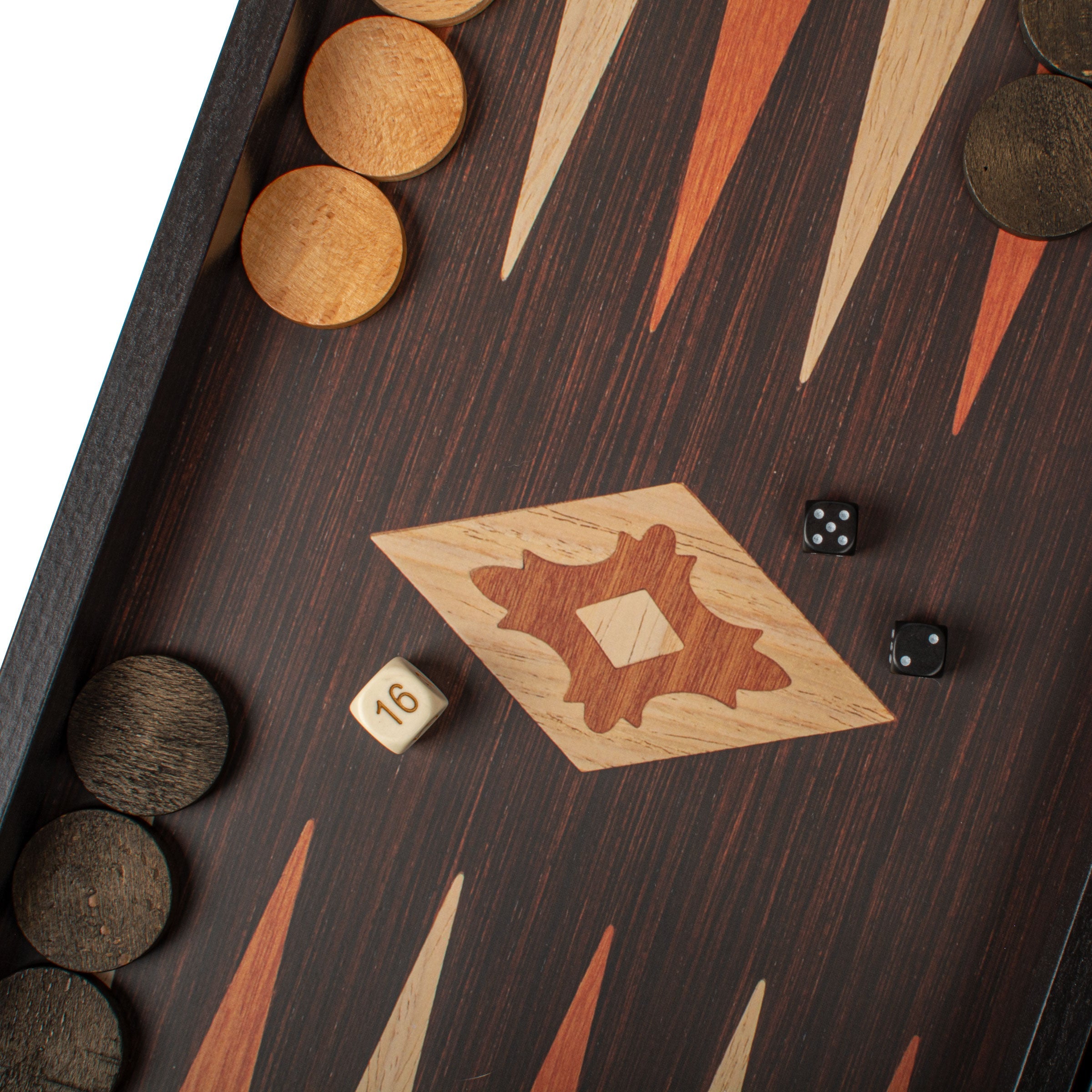Handcrafted Wenge Replica Wood Backgammon Set - Classic Design and