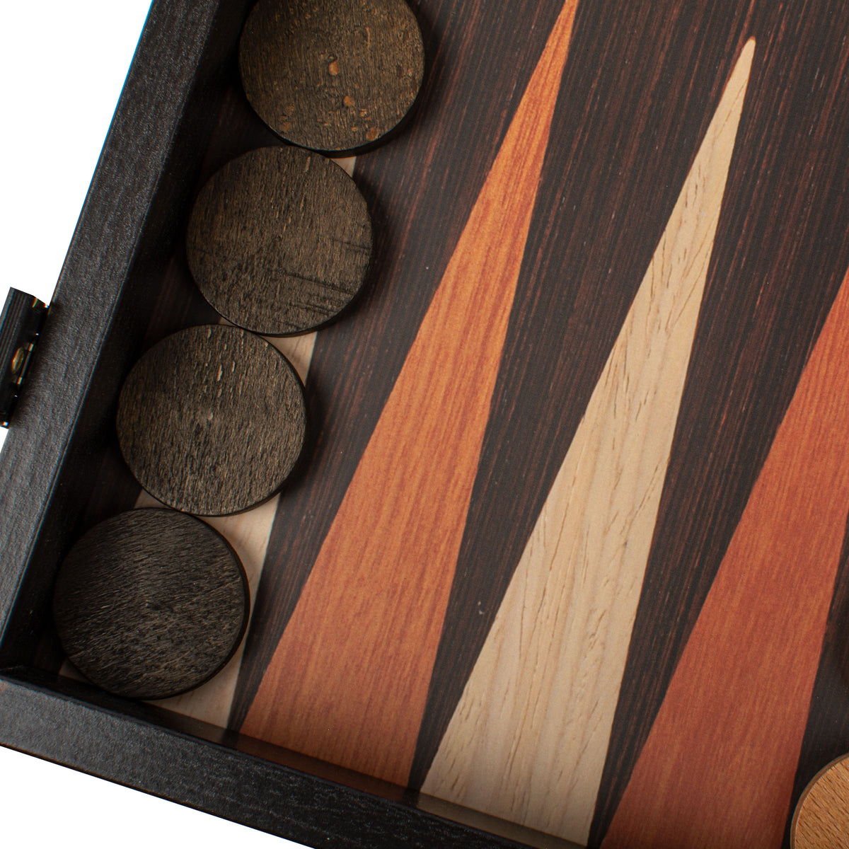 Tablero De Backgammon Artesanal De Madera Wengué Y Roble, Con Estanterías Incluídas | Juego Clásico Familiar De Lujo