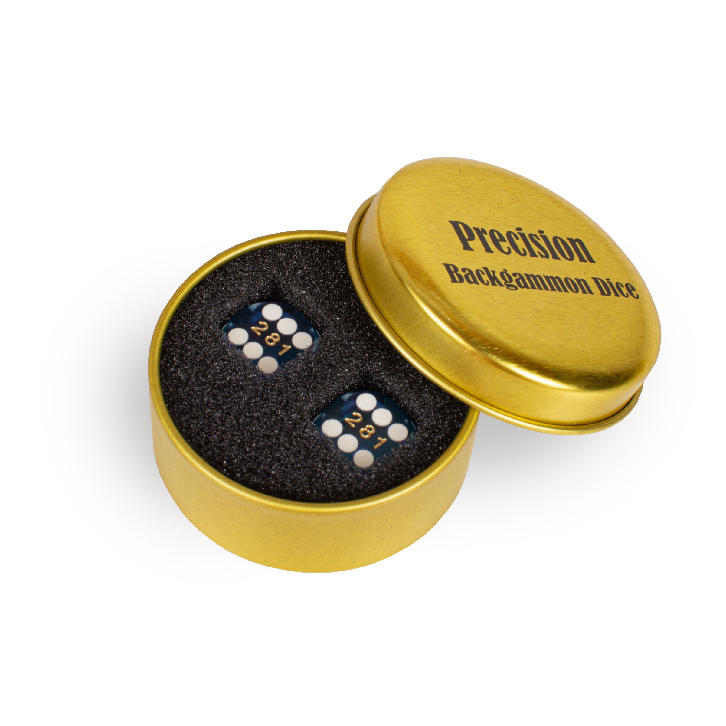 Precision Backgammon Dice 12.8mm – Blue