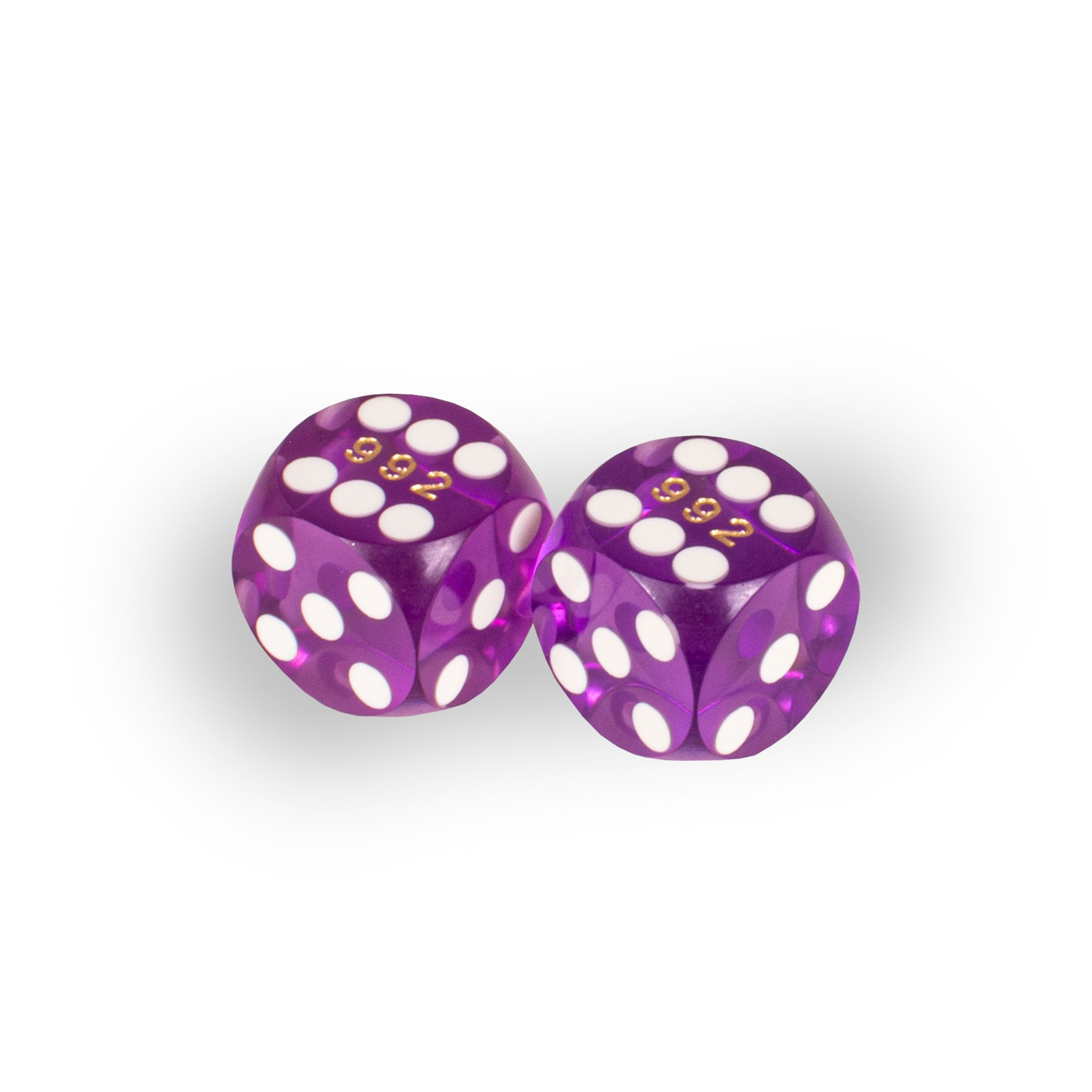 Precision Backgammon Dice 12.8mm – Purple