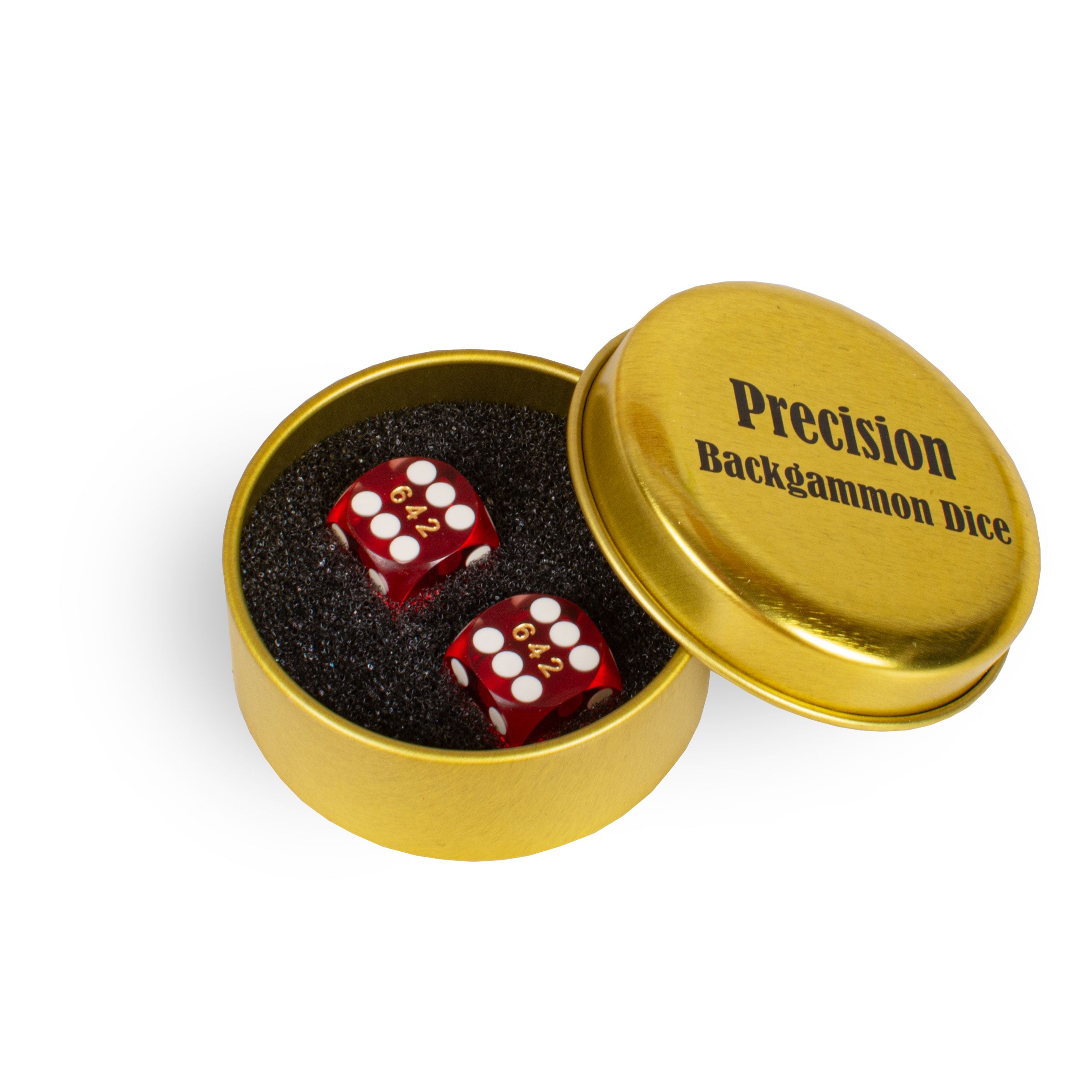 Precision Backgammon Dice 12.8mm – Red