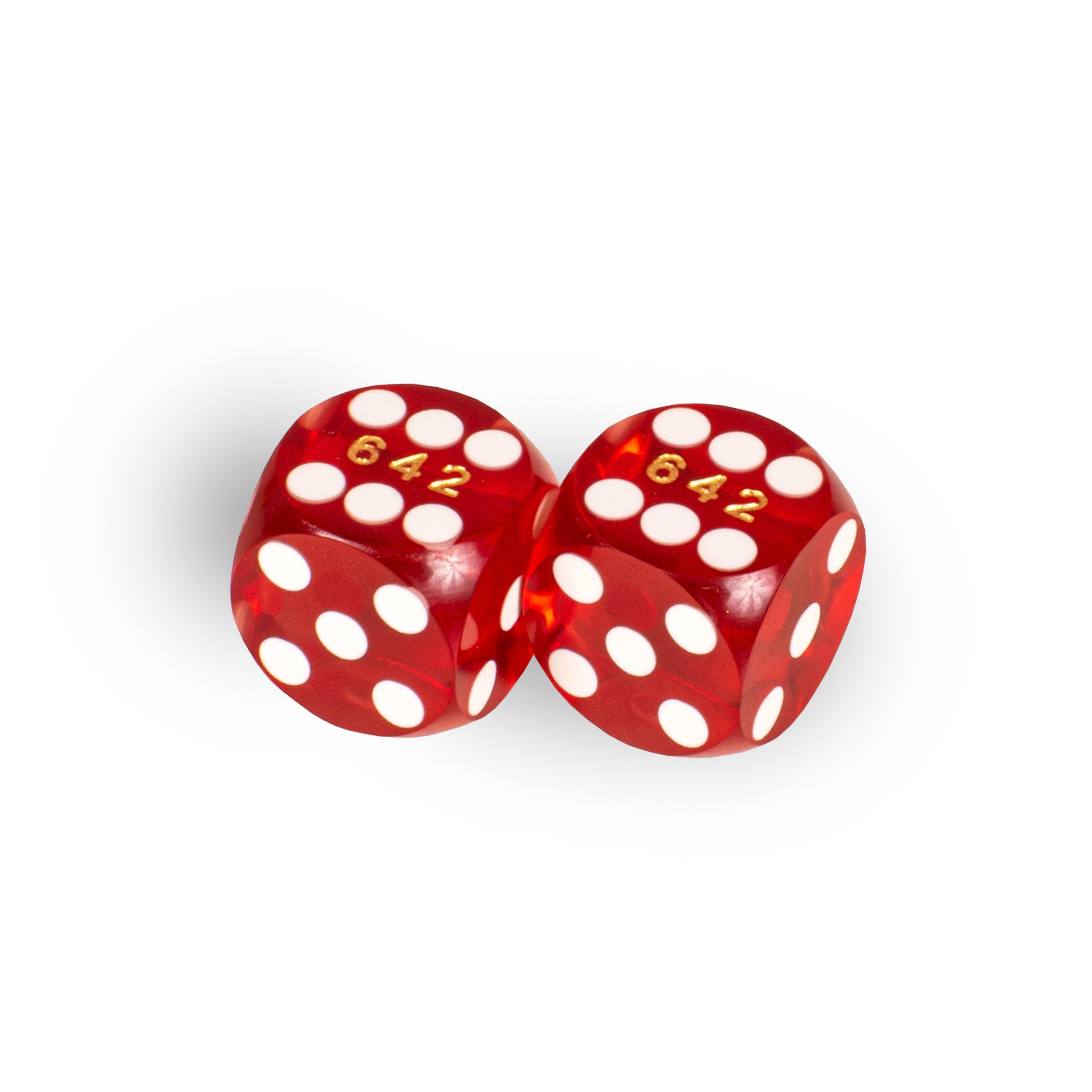 Precision Backgammon Dice 12.8mm – Red